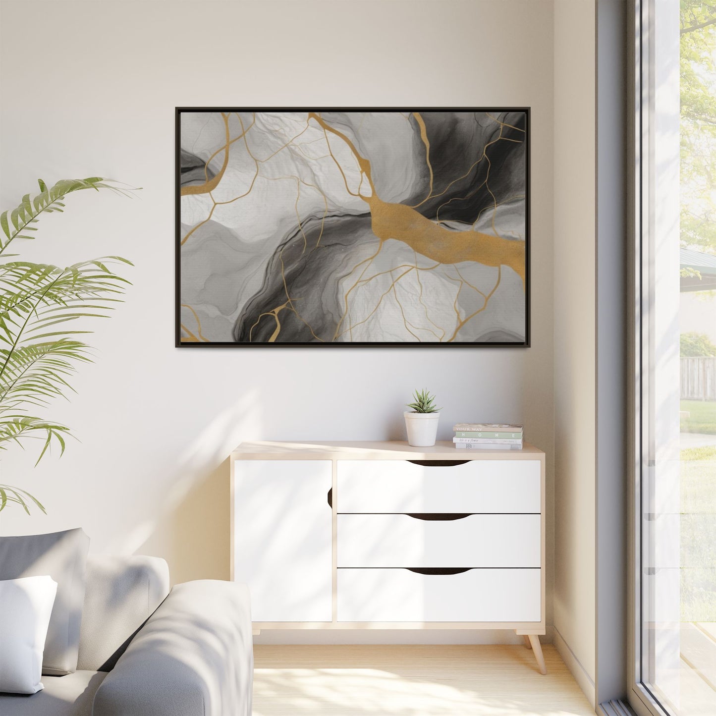Matte Canvas, Framed (Multi-color)