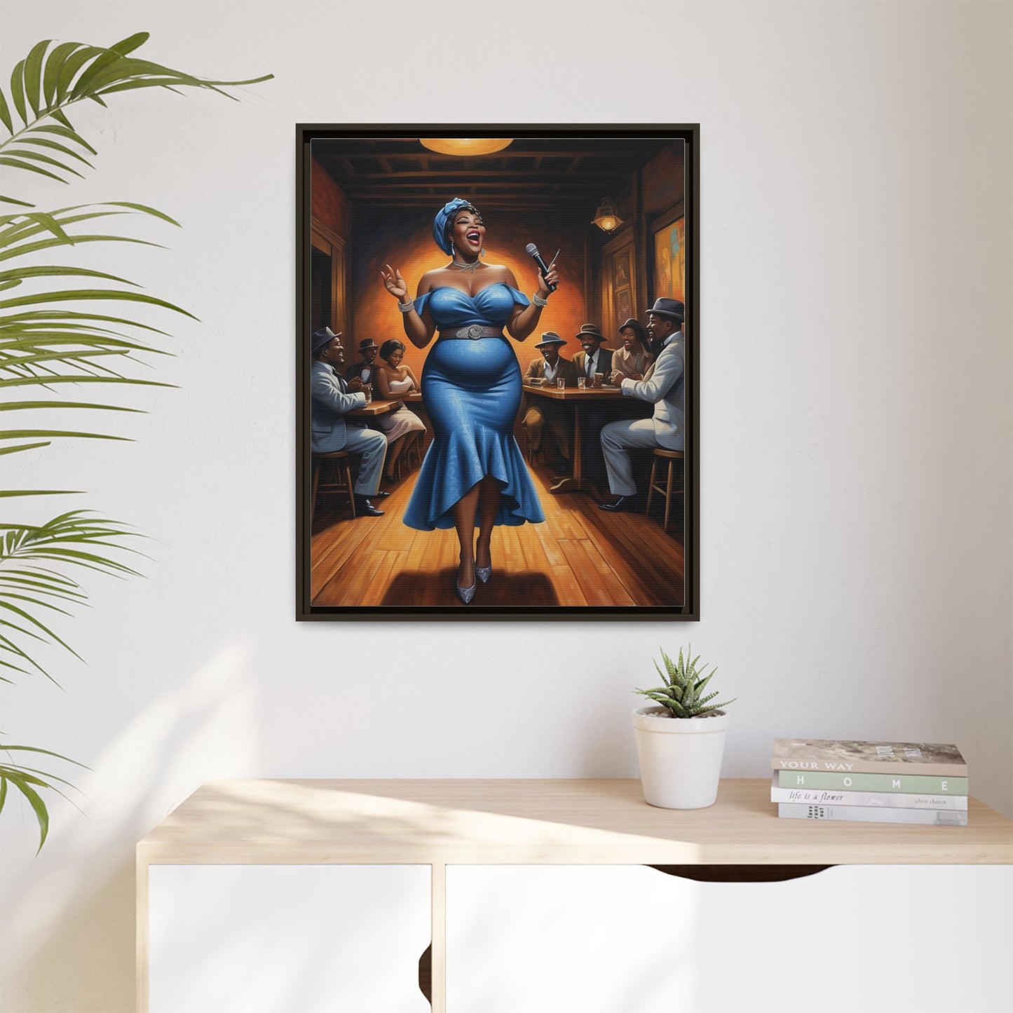 Matte Canvas, Framed (Multi-color)