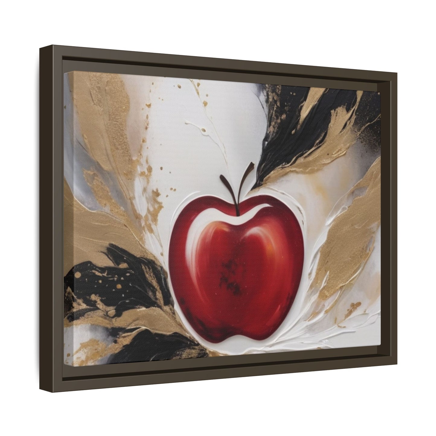 Elegant Apple Canvas Art Print - Framed Wall Decor