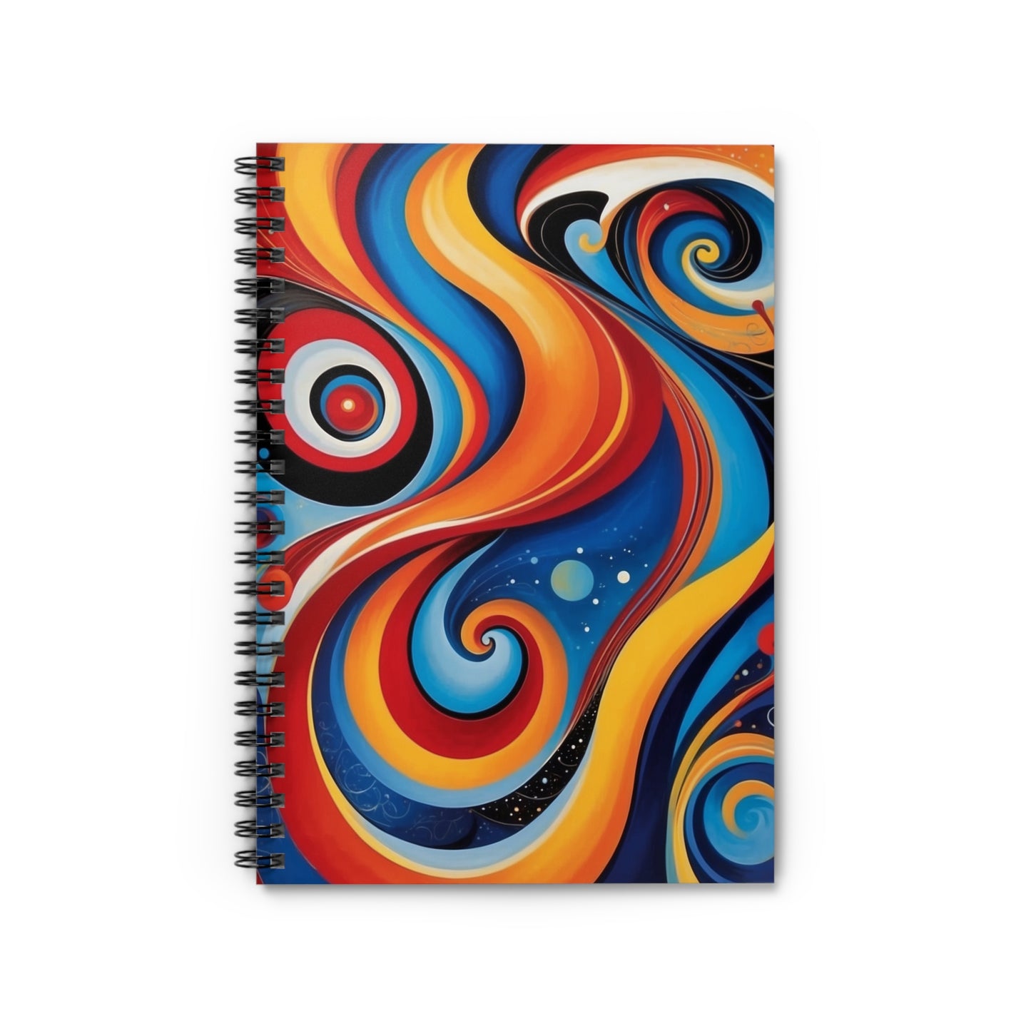 Colorful Spiral Notebook – Vibrant Abstract Design for Creative Minds
