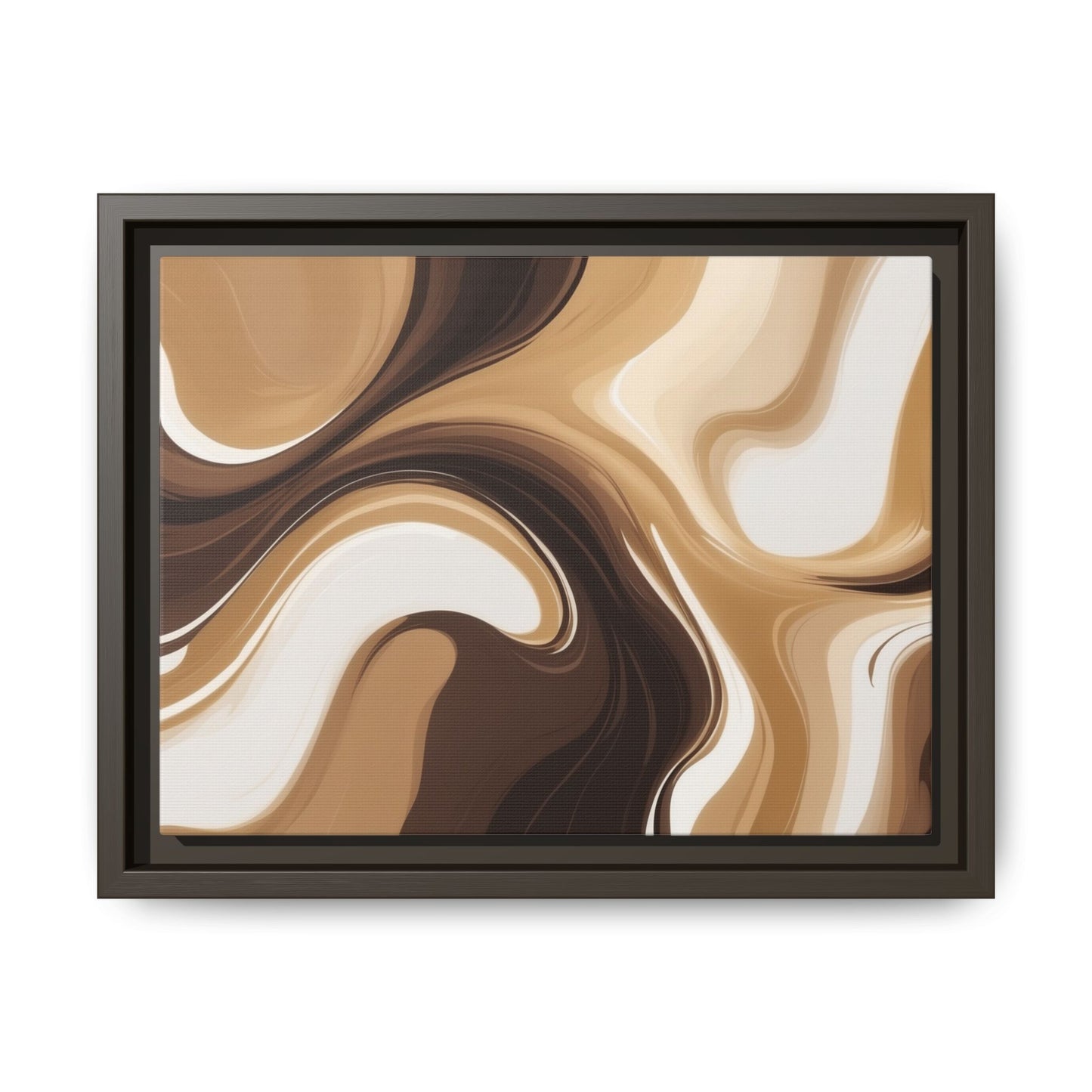 Abstract Wave Framed Canvas Art - Multi-Color Home Decor