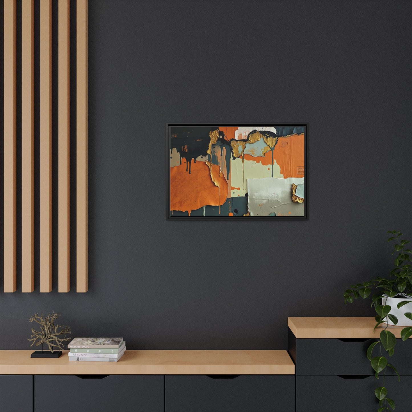 Matte Canvas, Framed (Multi-color)