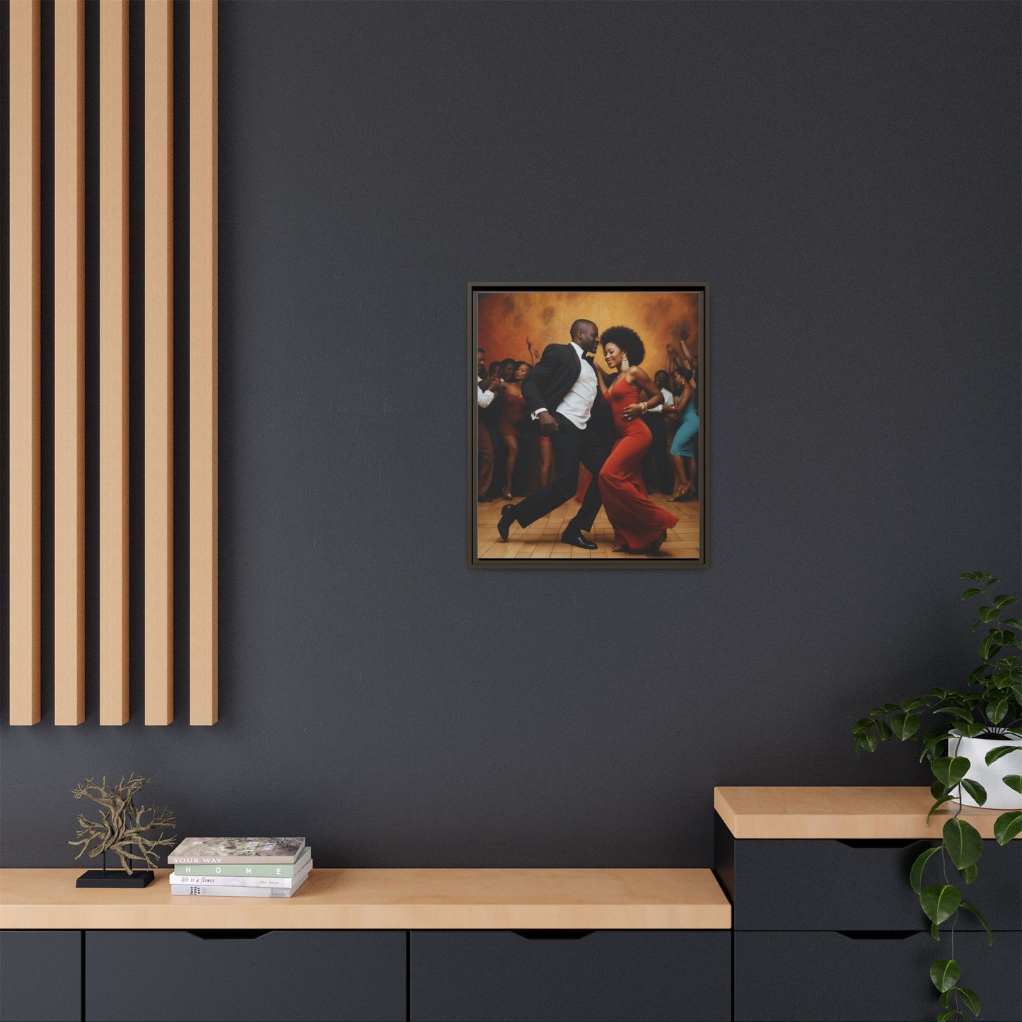 Matte Canvas, Framed (Multi-color)