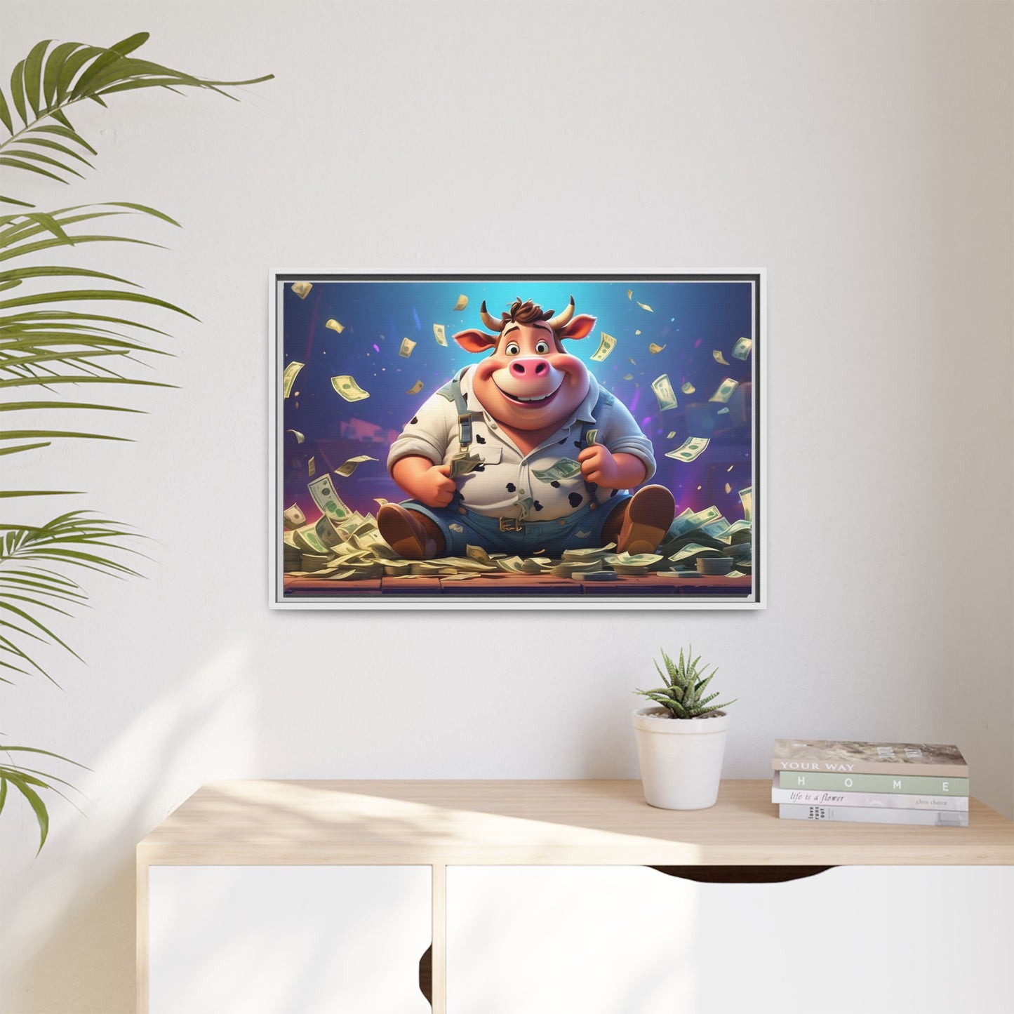 Matte Canvas, Framed (Multi-color)