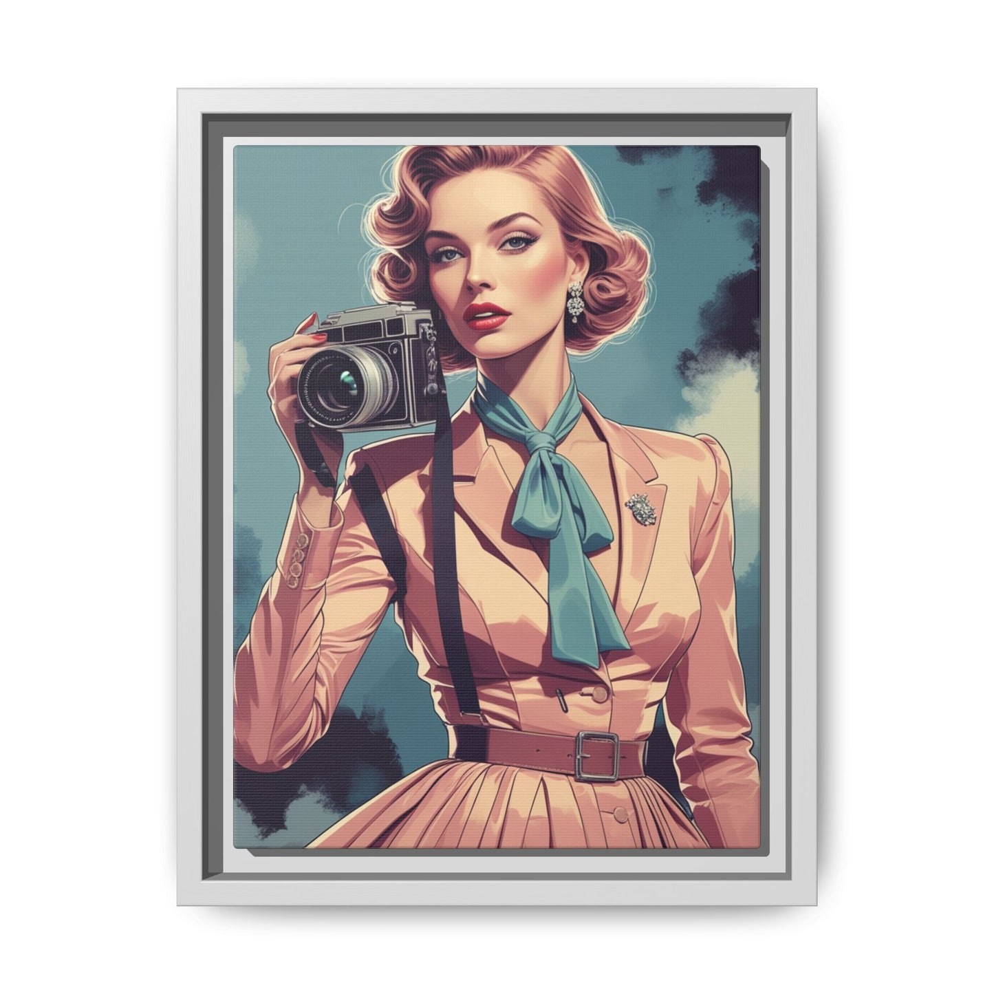 Matte Canvas, Framed (Multi-color)