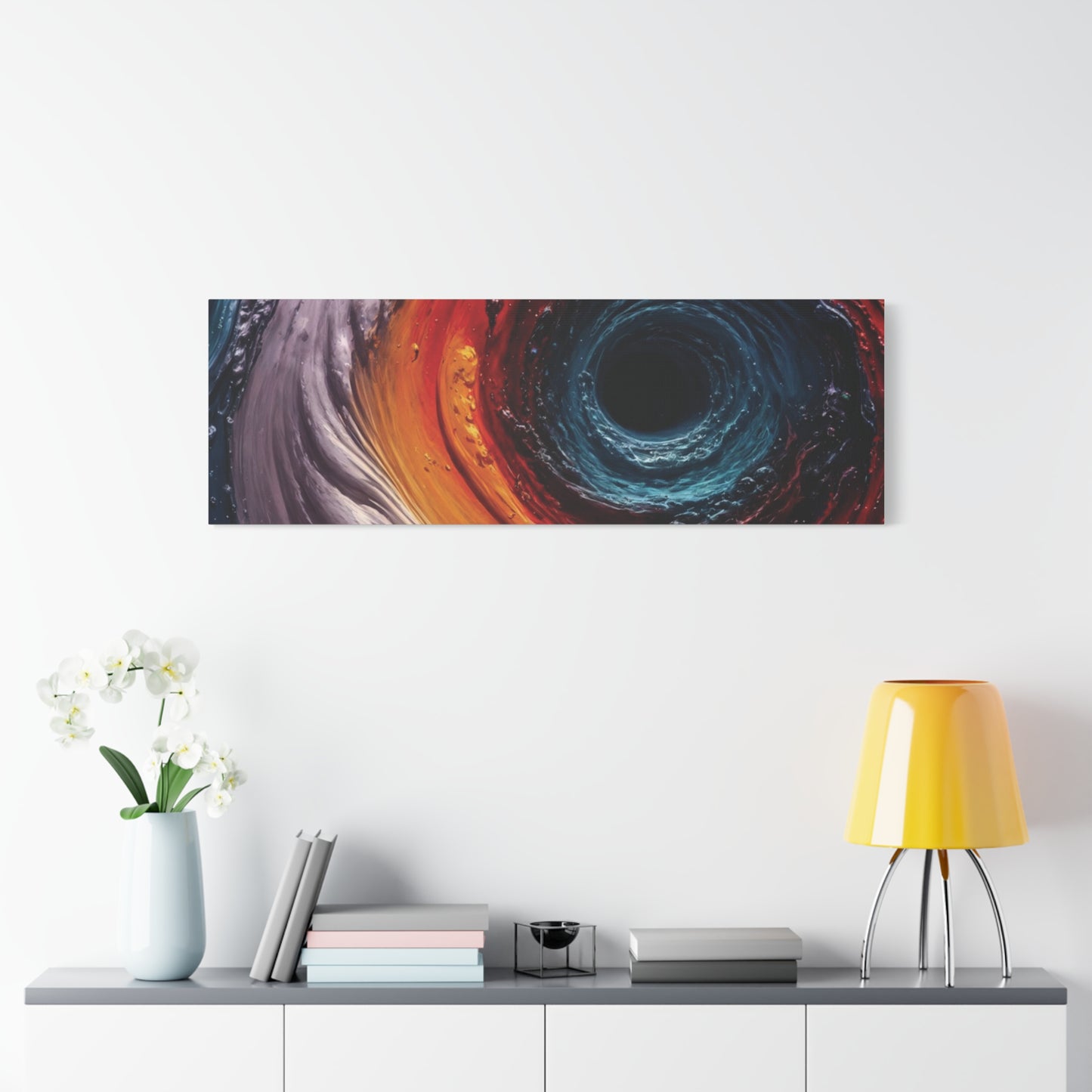 Vibrant Abstract Wall Art Canvas - Swirling Colors