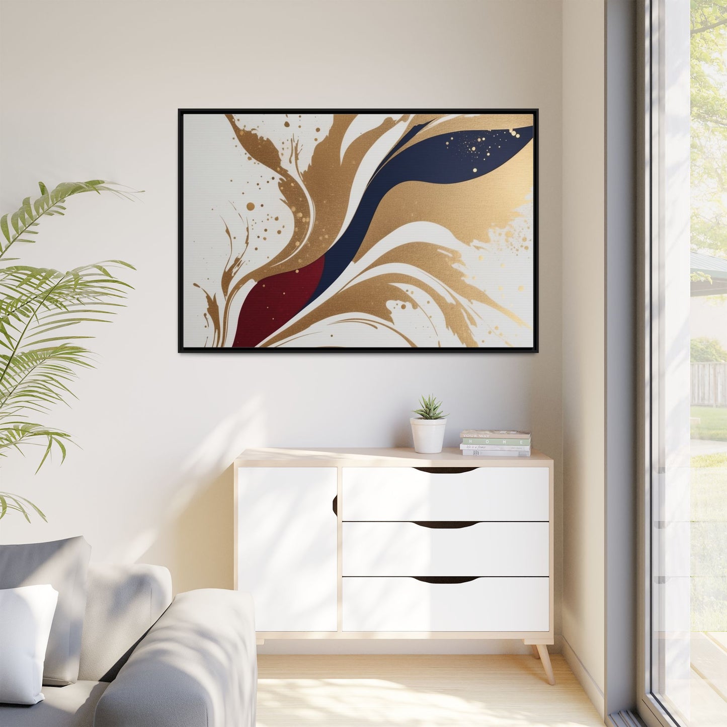 Matte Canvas, Framed (Multi-color)