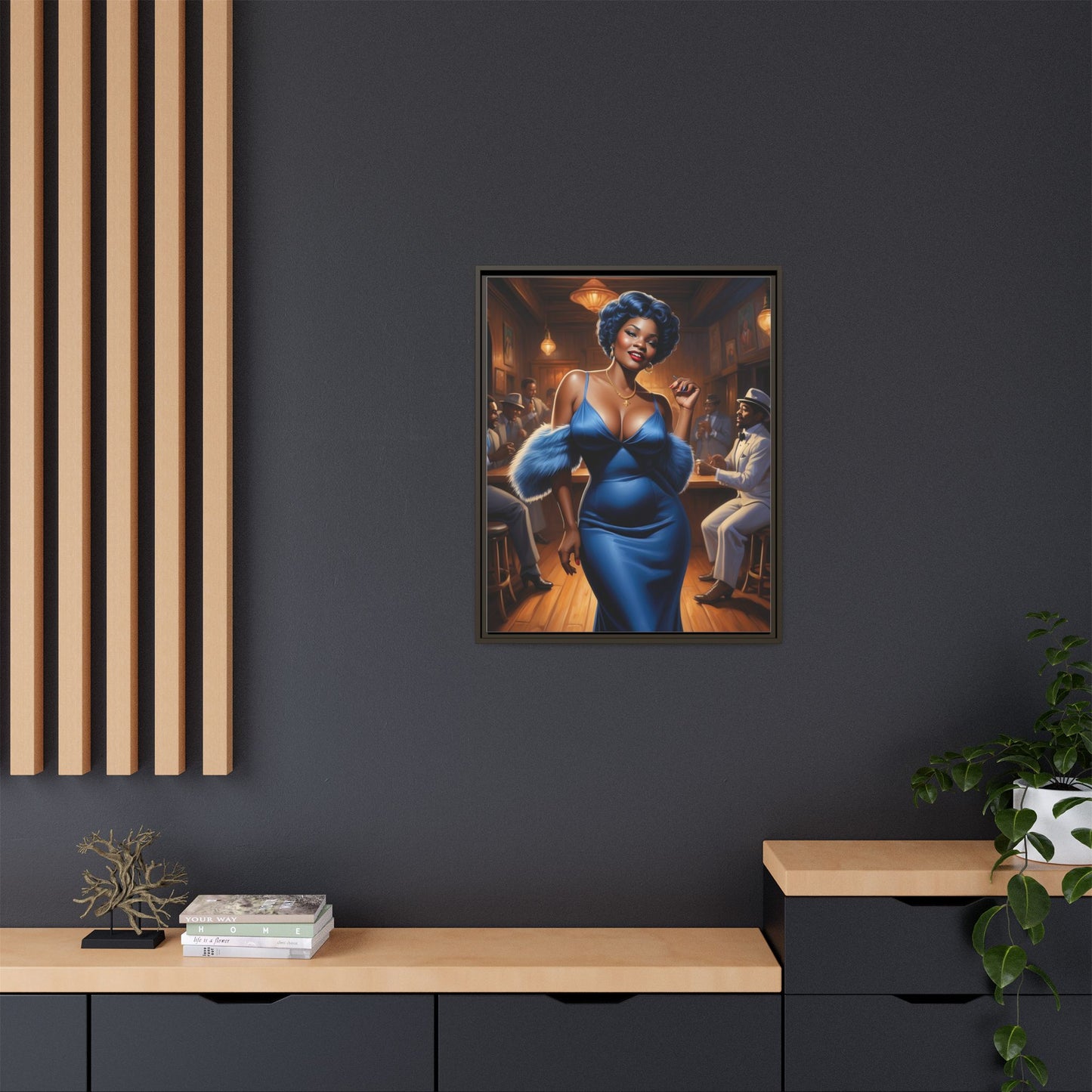 Matte Canvas, Framed (Multi-color)