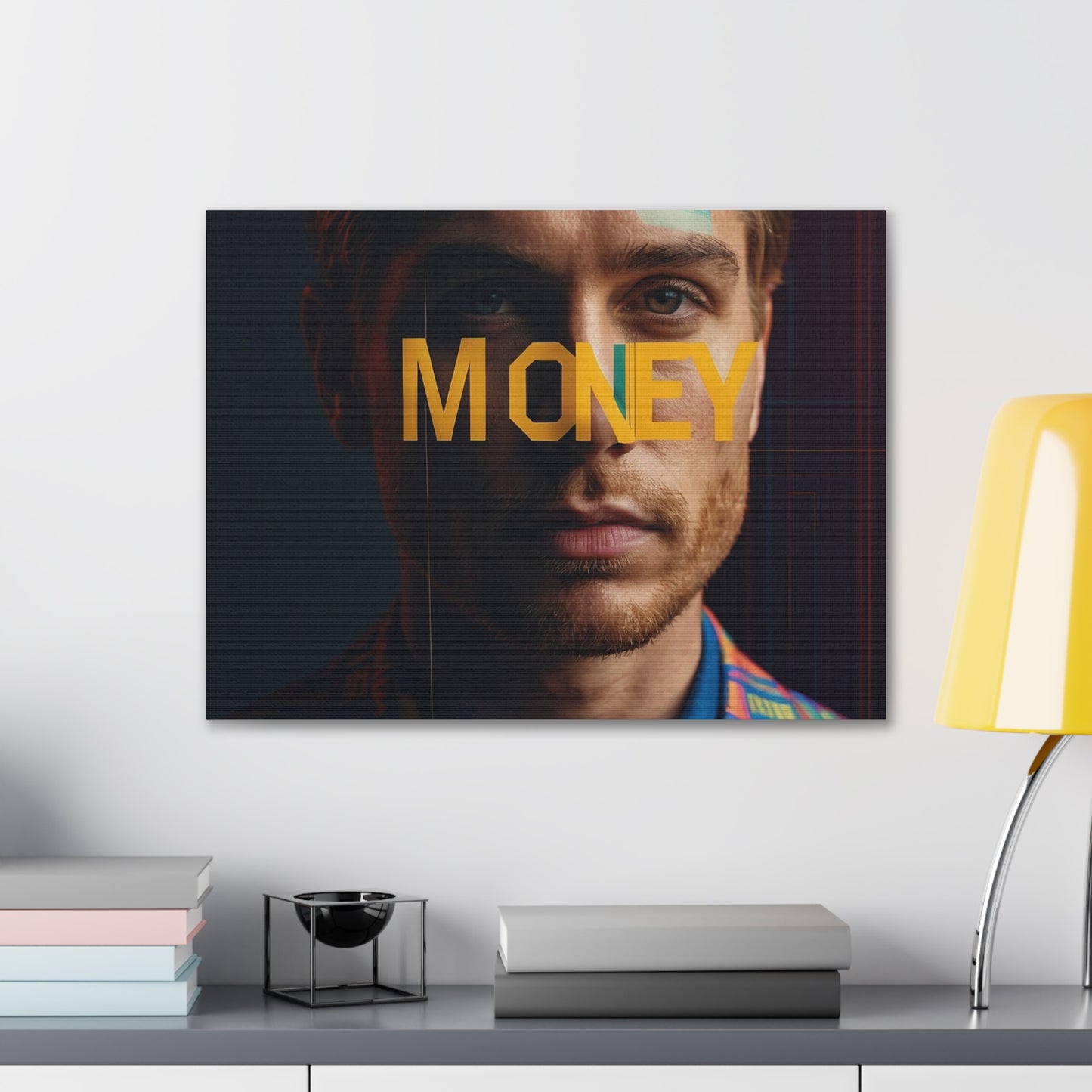 Inspirational Canvas Gallery Wrap - 'MONEY' Wall Art for Modern Spaces