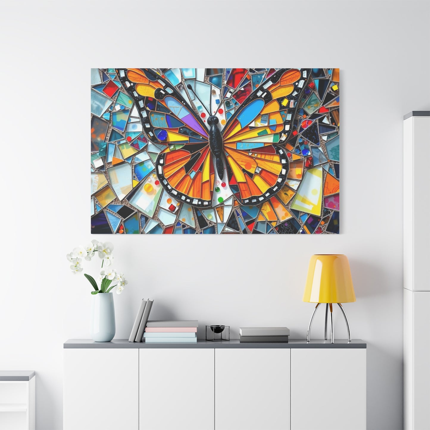 Wings of Renewal: Mosaic Butterfly Dream