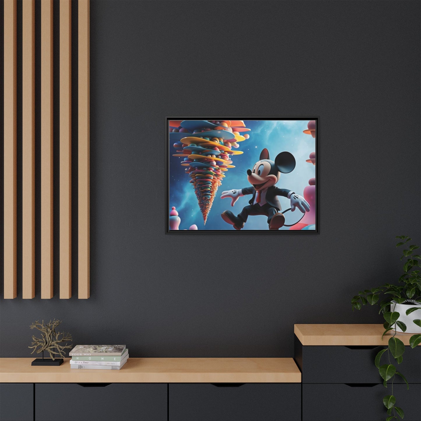 Matte Canvas, Framed (Multi-color)