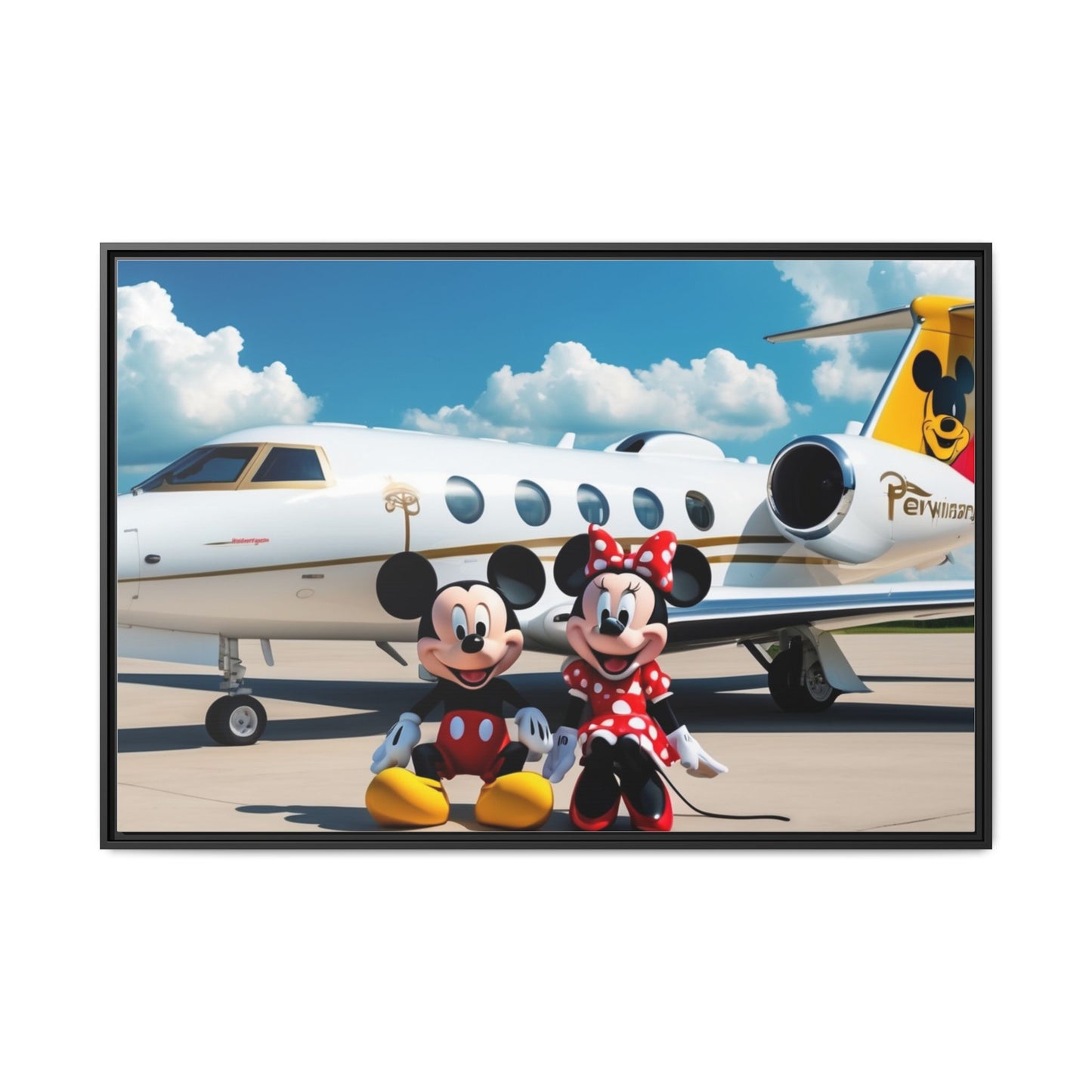 Mickey & Minnie Jetsetter Canvas Art