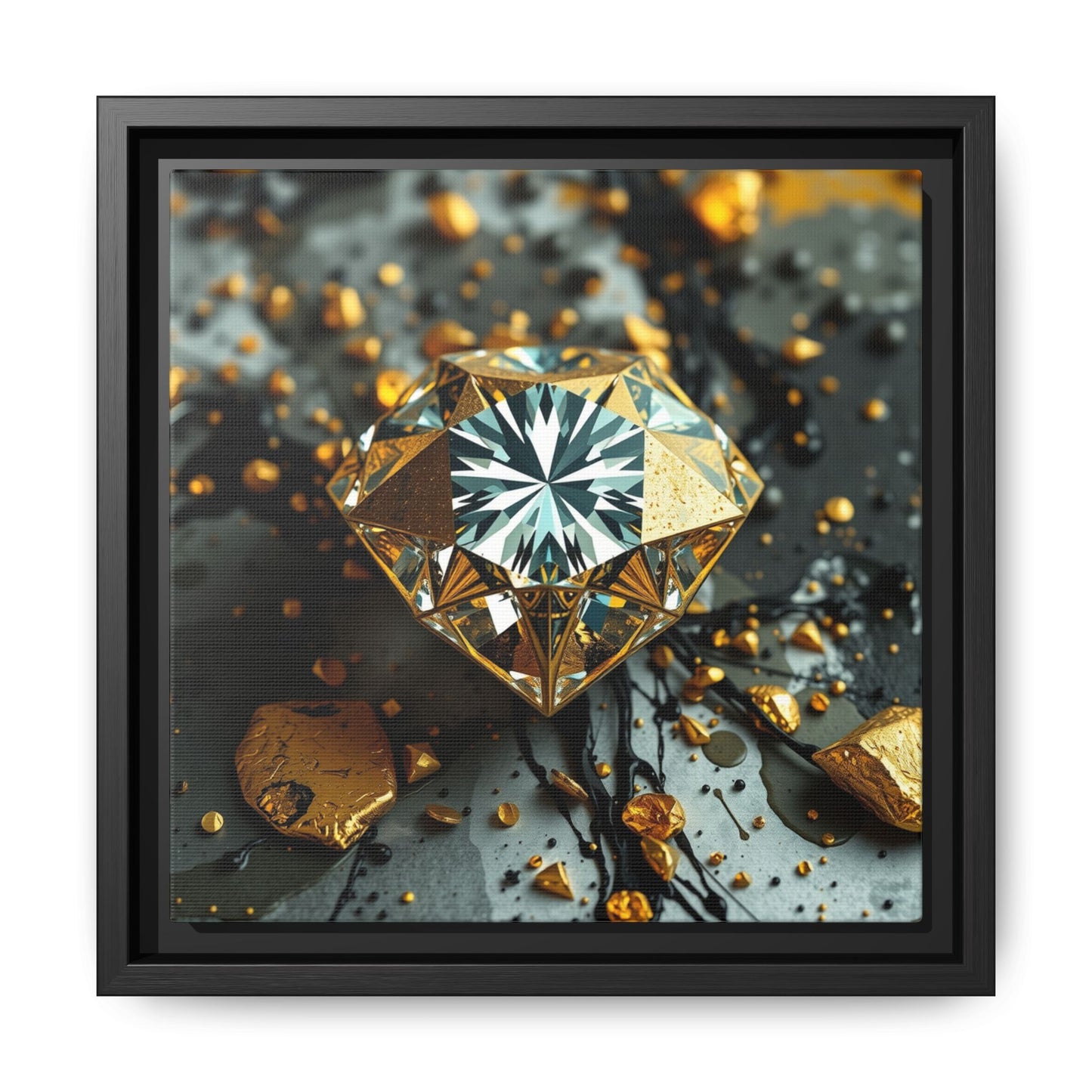 Matte Canvas, Framed (Multi-color)