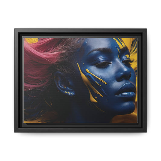 Vibrant Abstract Art Print - Multicolor Framed Canvas Wall Decor