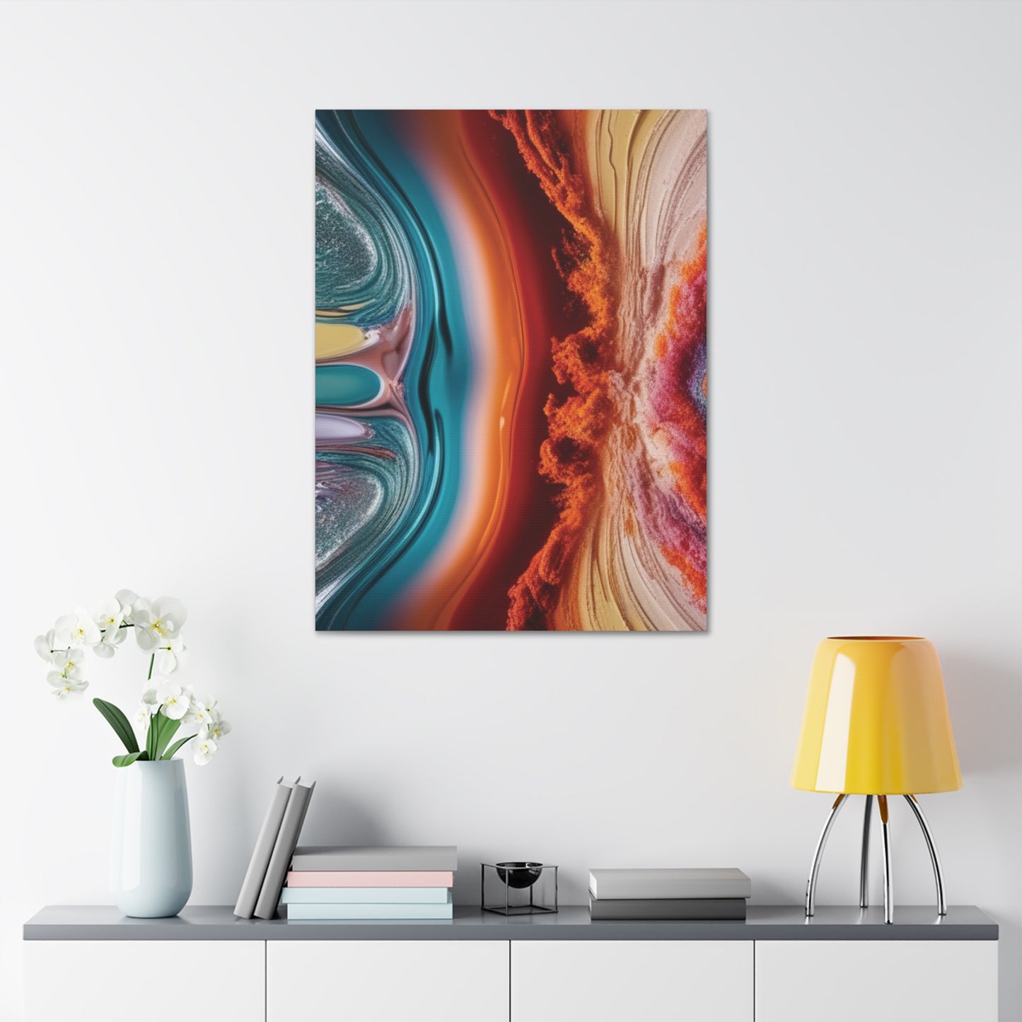 Stunning Abstract Canvas Art - 15" Stretched Wall Decor