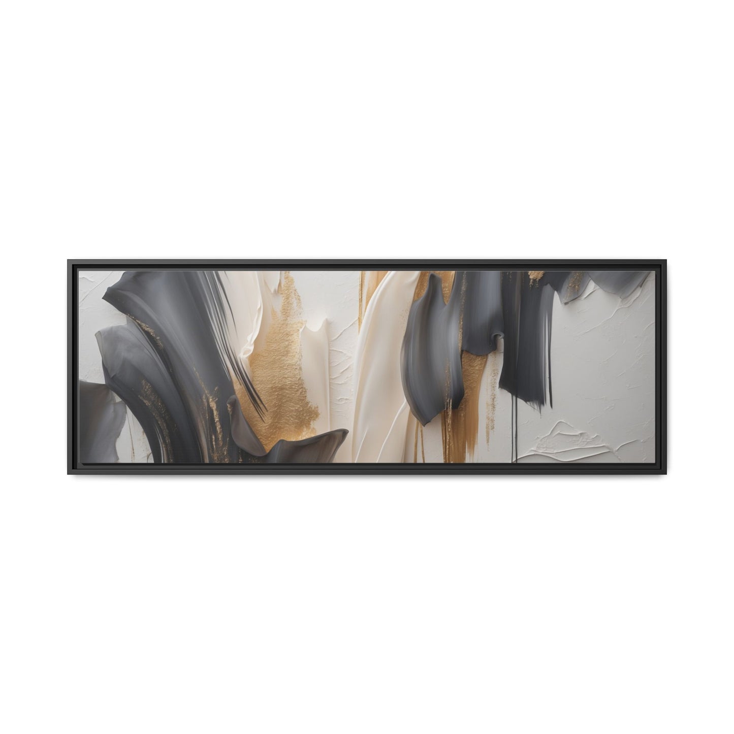 Abstract Multi-Color Framed Canvas Art - Modern Home Decor