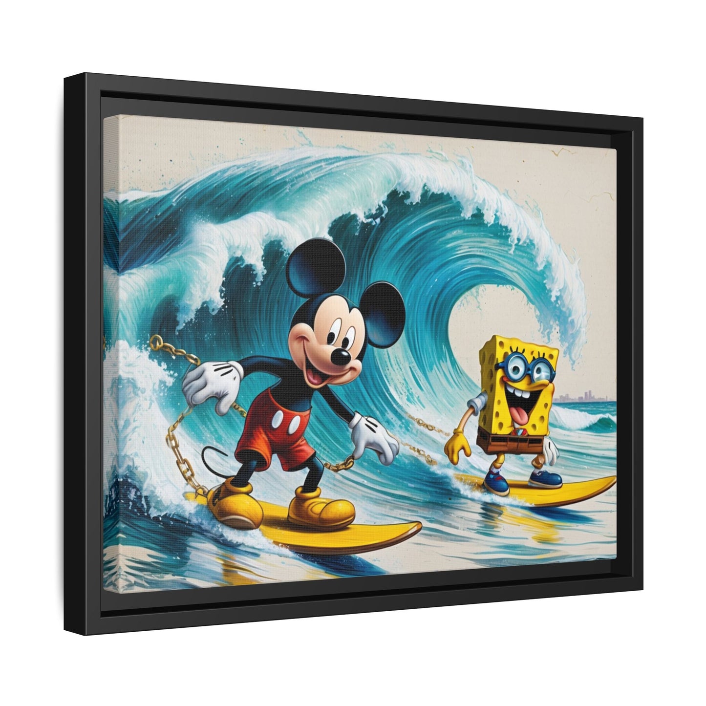 Vibrant Framed Art Print - Bold Floral Fantasy