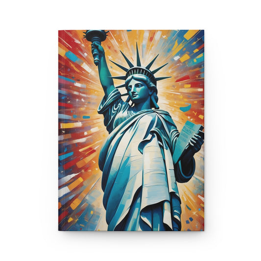 Liberty Inspired Hardcover Journal - Matte Finish, Vibrant Design
