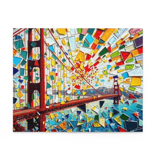 Colorful Golden Gate Bridge Puzzle - 120, 252, 500-Piece - Fun Family Activity, Home Décor, Gift for All Ages, Relaxing Hobby, Unique [...]