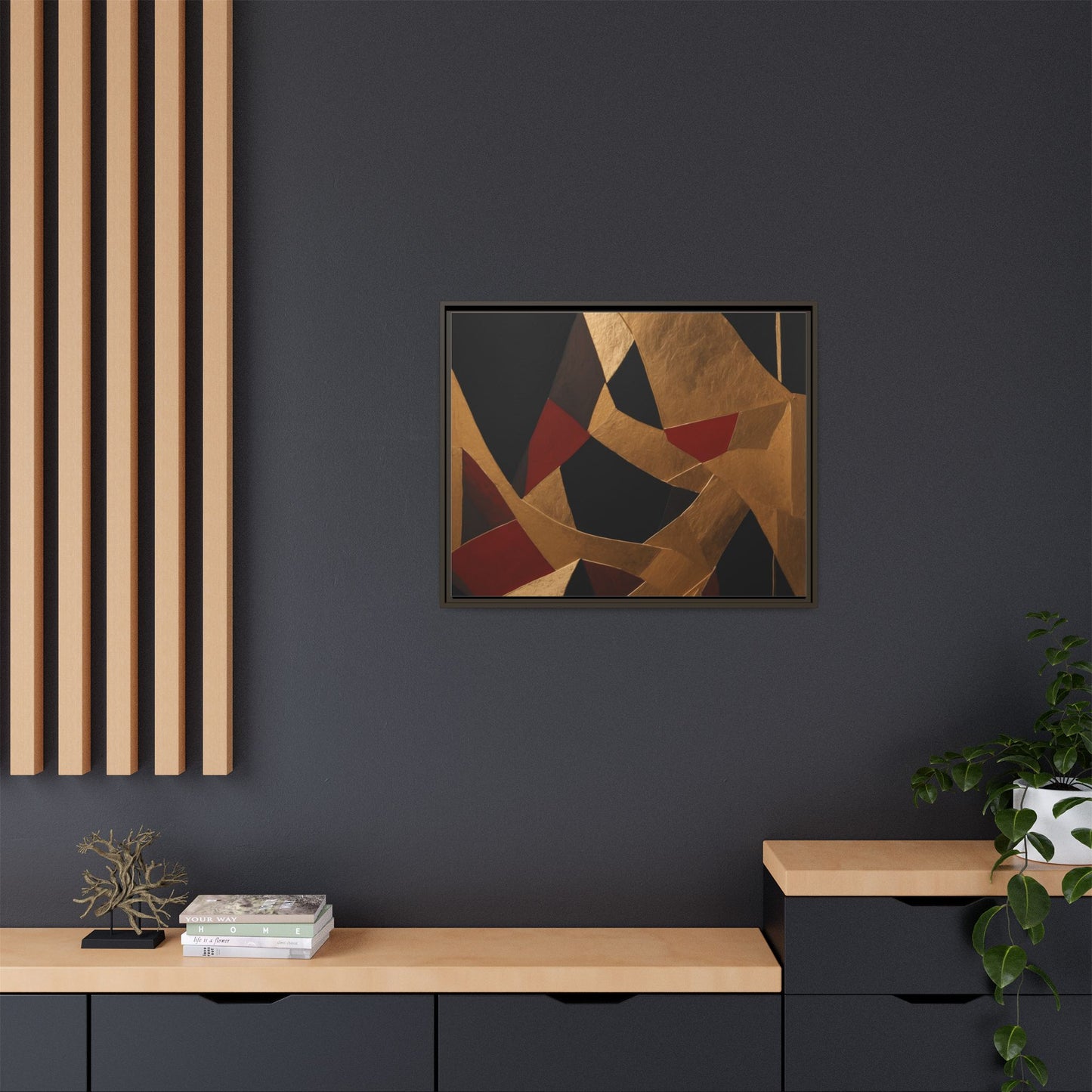 Matte Canvas, Framed (Multi-color)