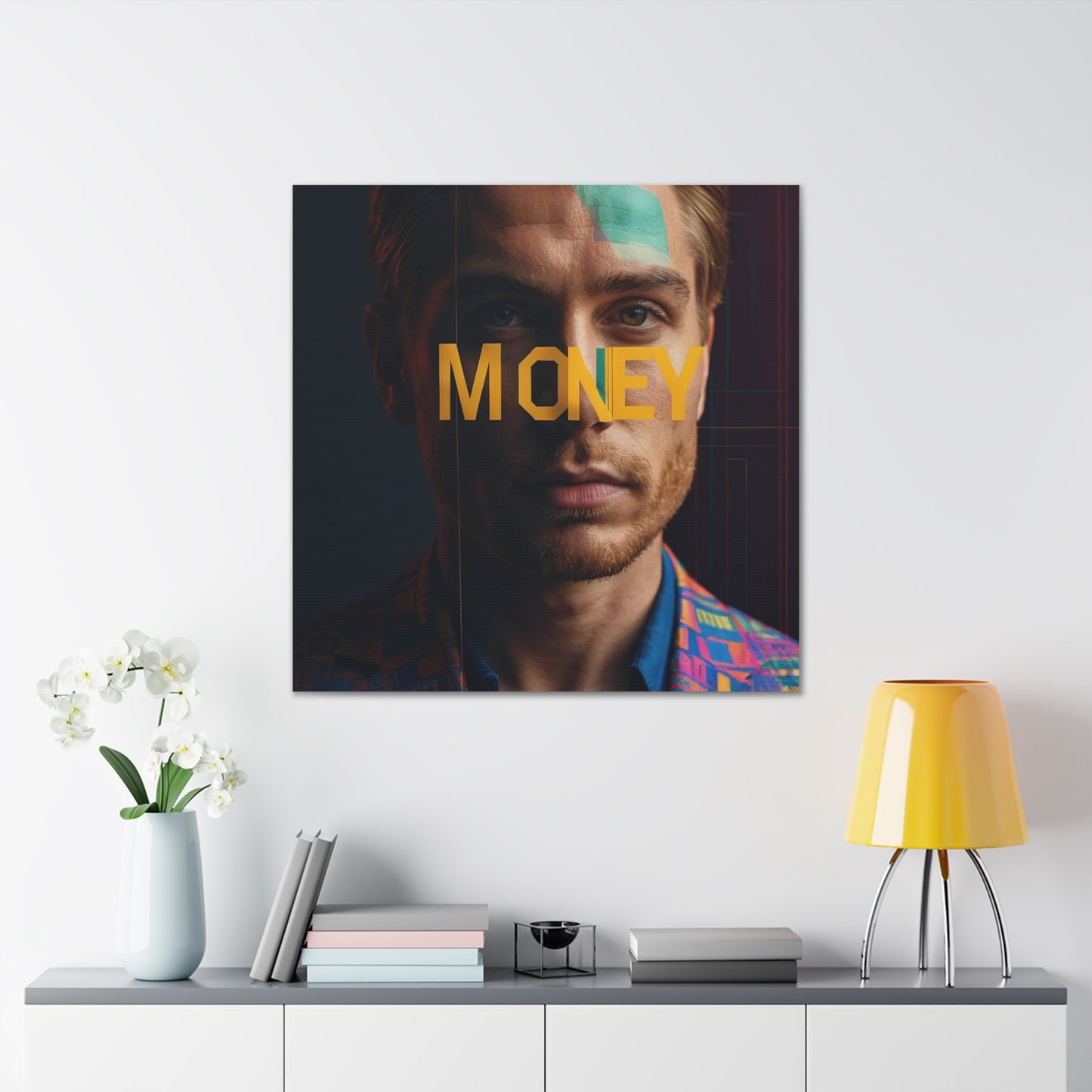 Inspirational Canvas Gallery Wrap - 'MONEY' Wall Art for Modern Spaces