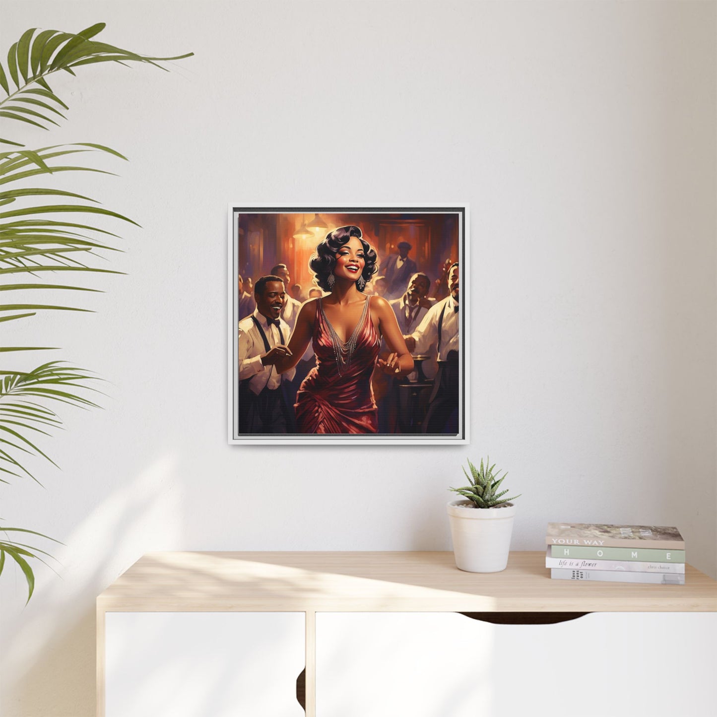 Matte Canvas, Framed (Multi-color)