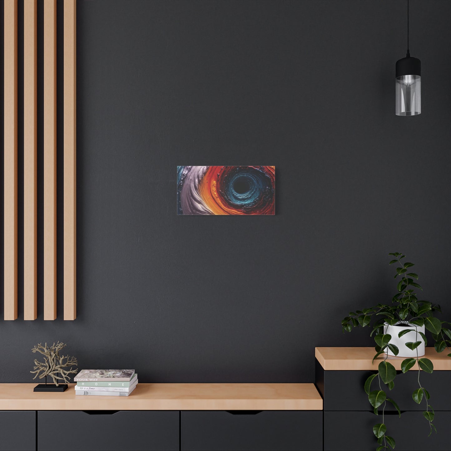 Vibrant Abstract Wall Art Canvas - Swirling Colors