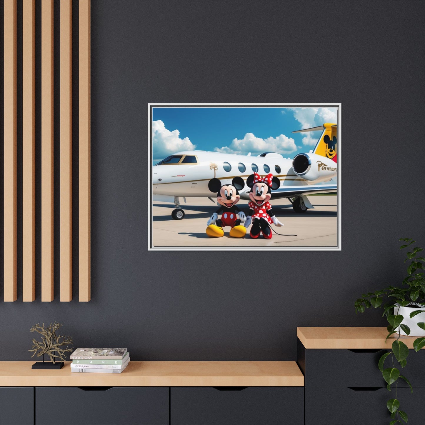 Mickey & Minnie Jetsetter Canvas Art