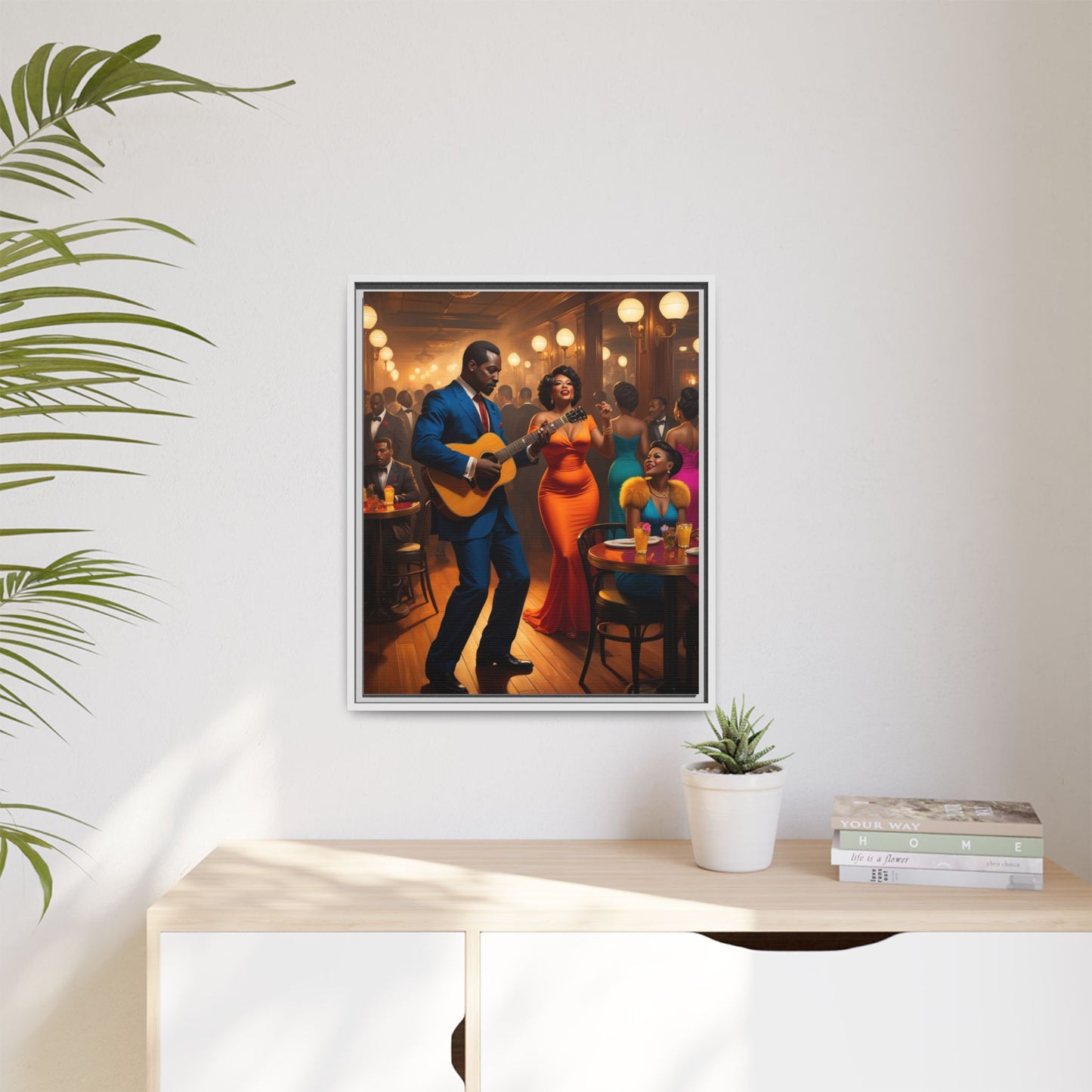 Matte Canvas, Framed (Multi-color)