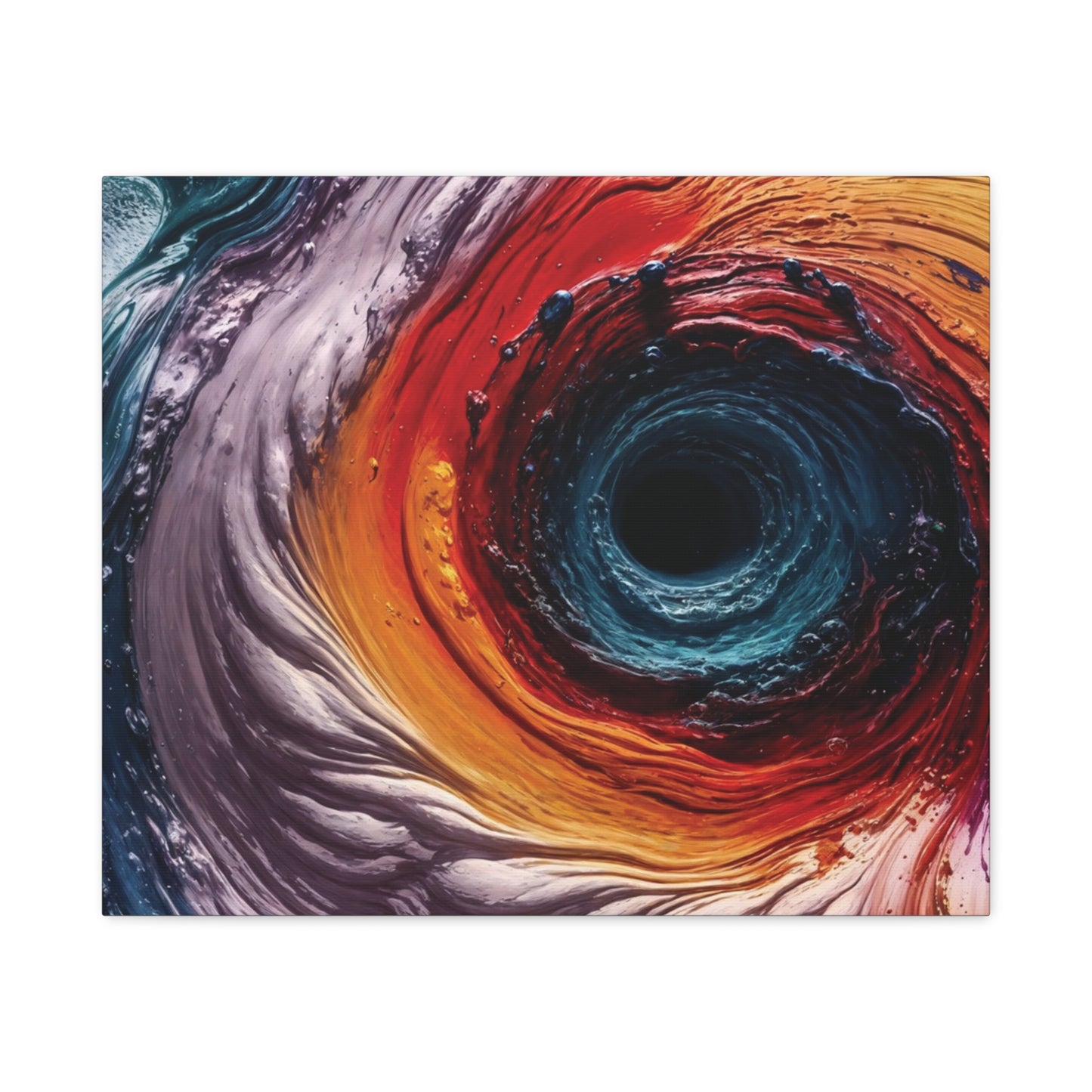 Vibrant Abstract Wall Art Canvas - Swirling Colors
