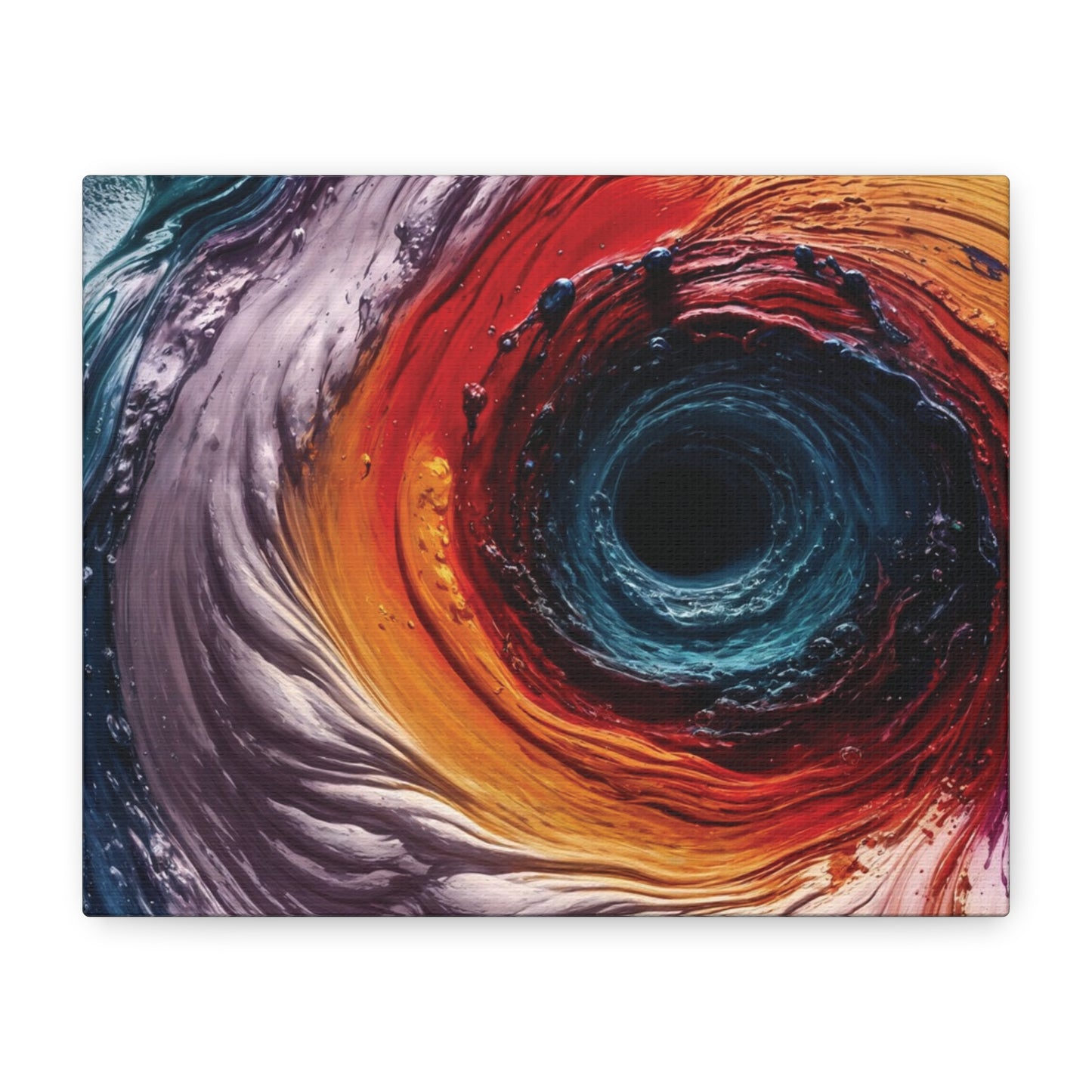 Vibrant Abstract Wall Art Canvas - Swirling Colors