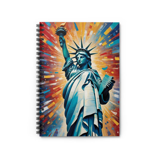 Liberty Inspired Spiral Notebook - Ruled Line, Perfect for Students and Creatives