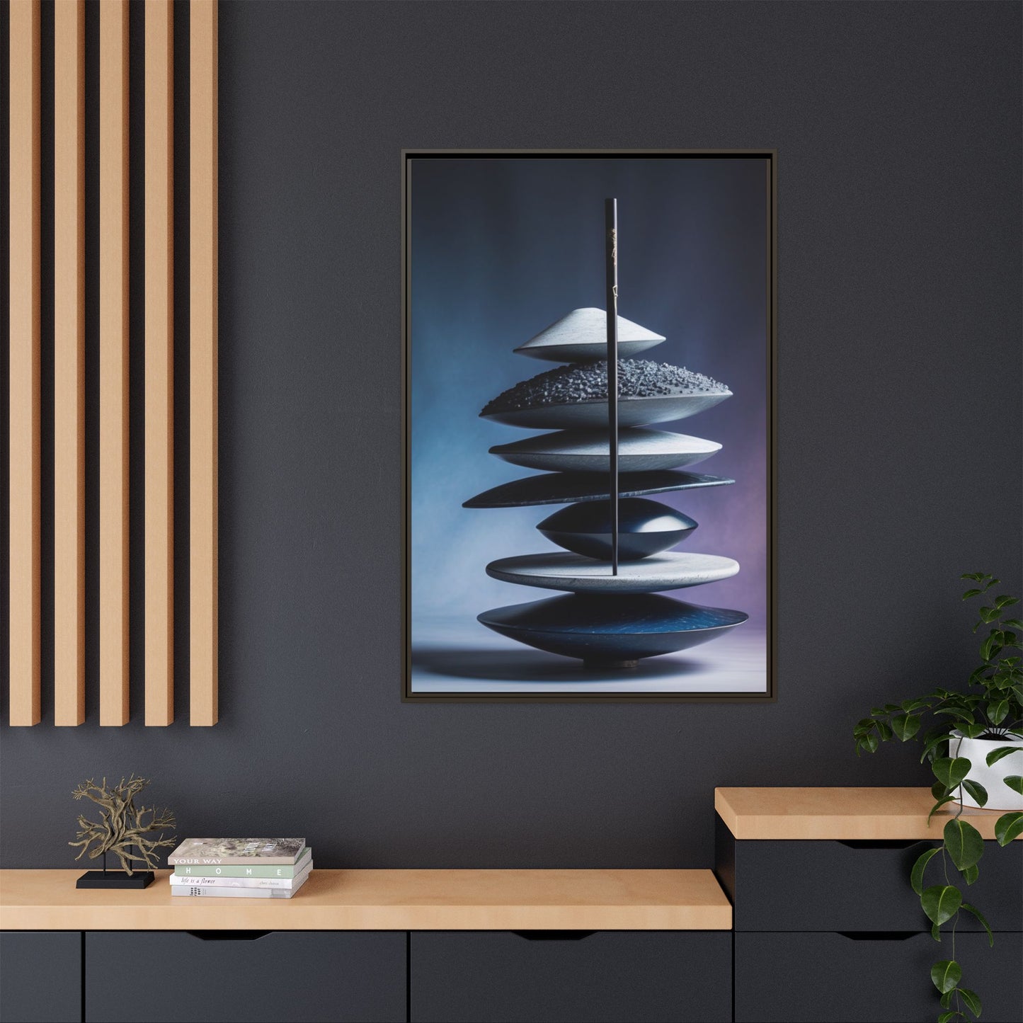 Matte Canvas, Framed (Multi-color)