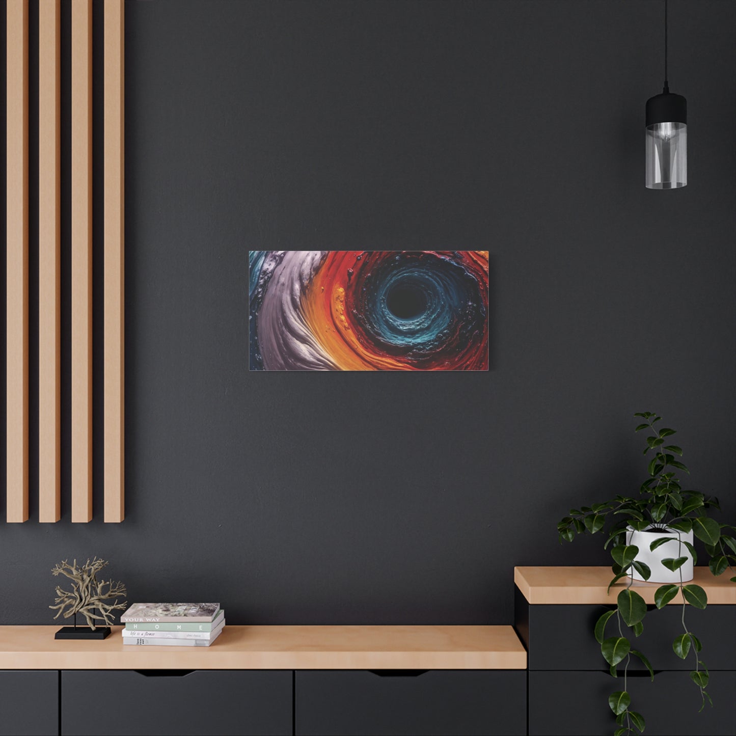 Vibrant Abstract Wall Art Canvas - Swirling Colors
