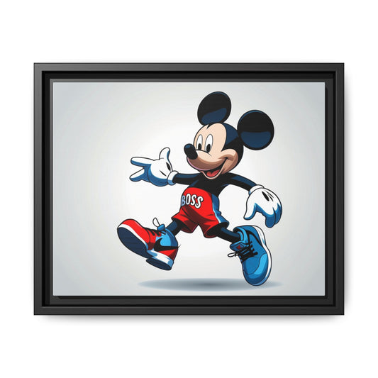 Mickey Mouse Boss Framed Canvas Art