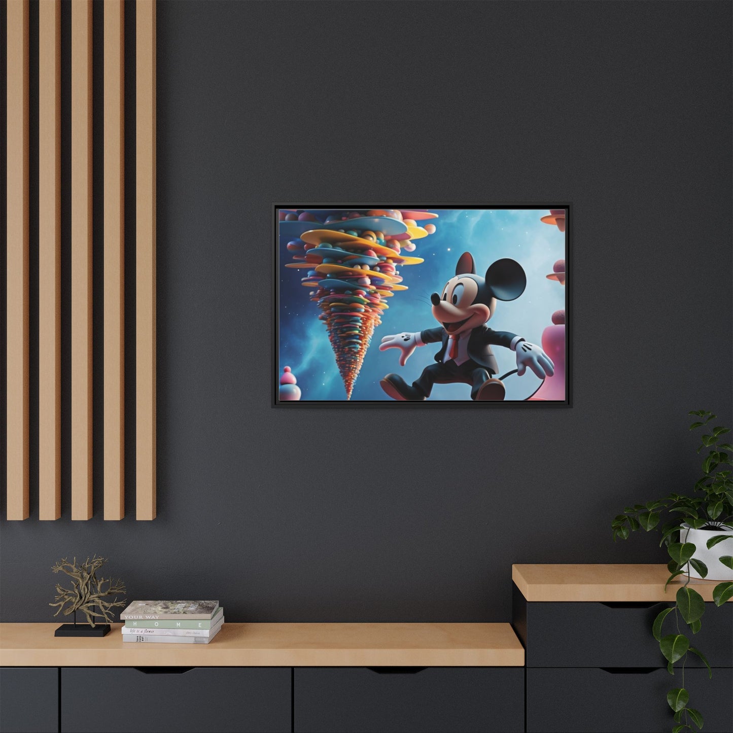 Matte Canvas, Framed (Multi-color)