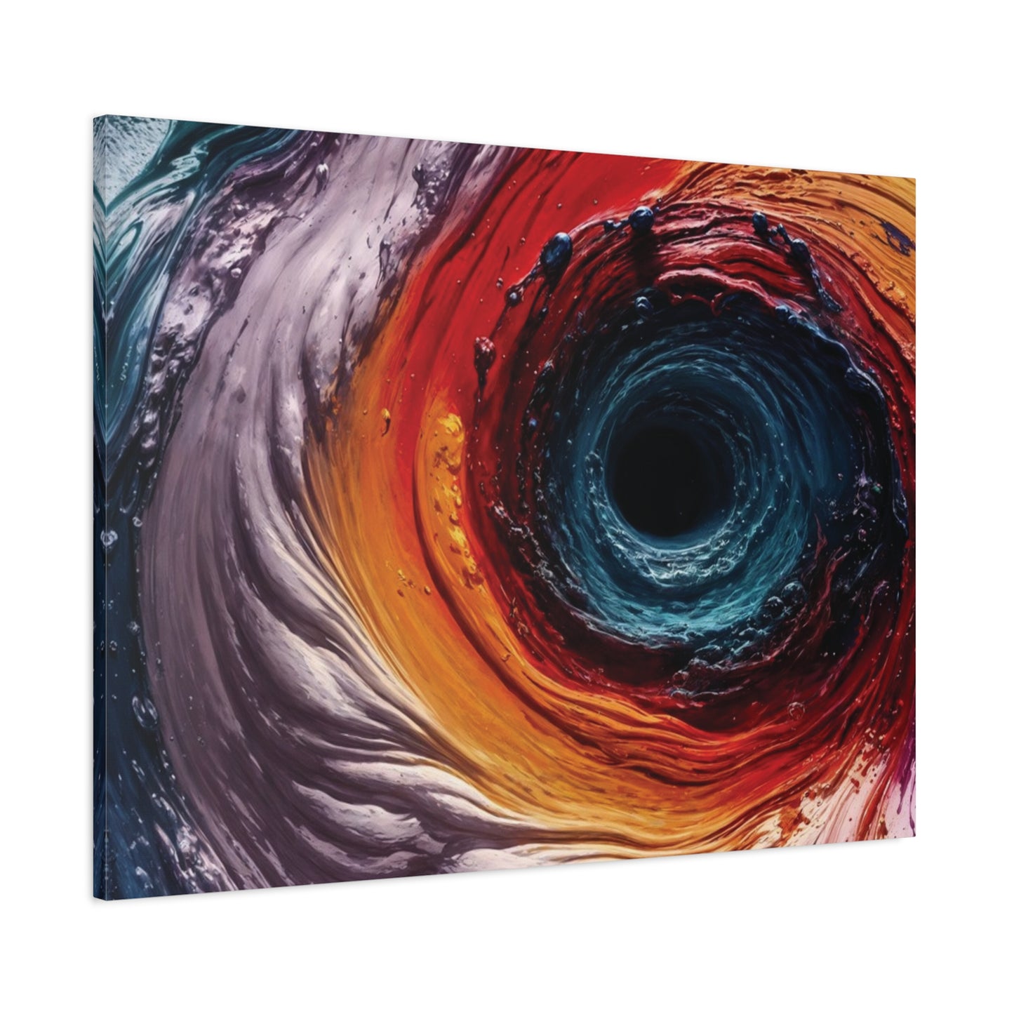 Vibrant Abstract Wall Art Canvas - Swirling Colors