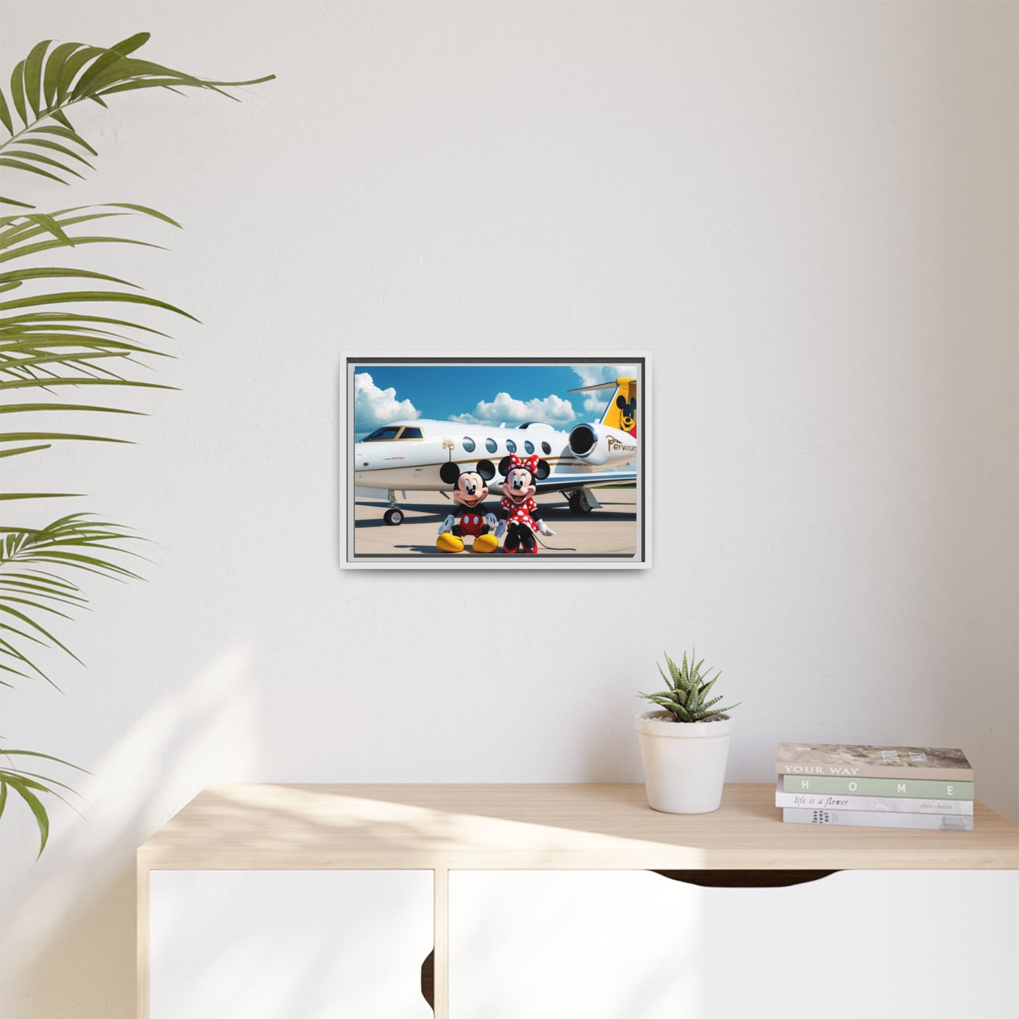 Mickey & Minnie Jetsetter Canvas Art