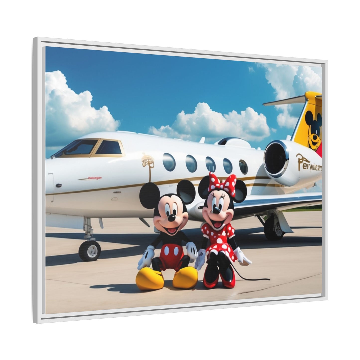 Mickey & Minnie Jetsetter Canvas Art