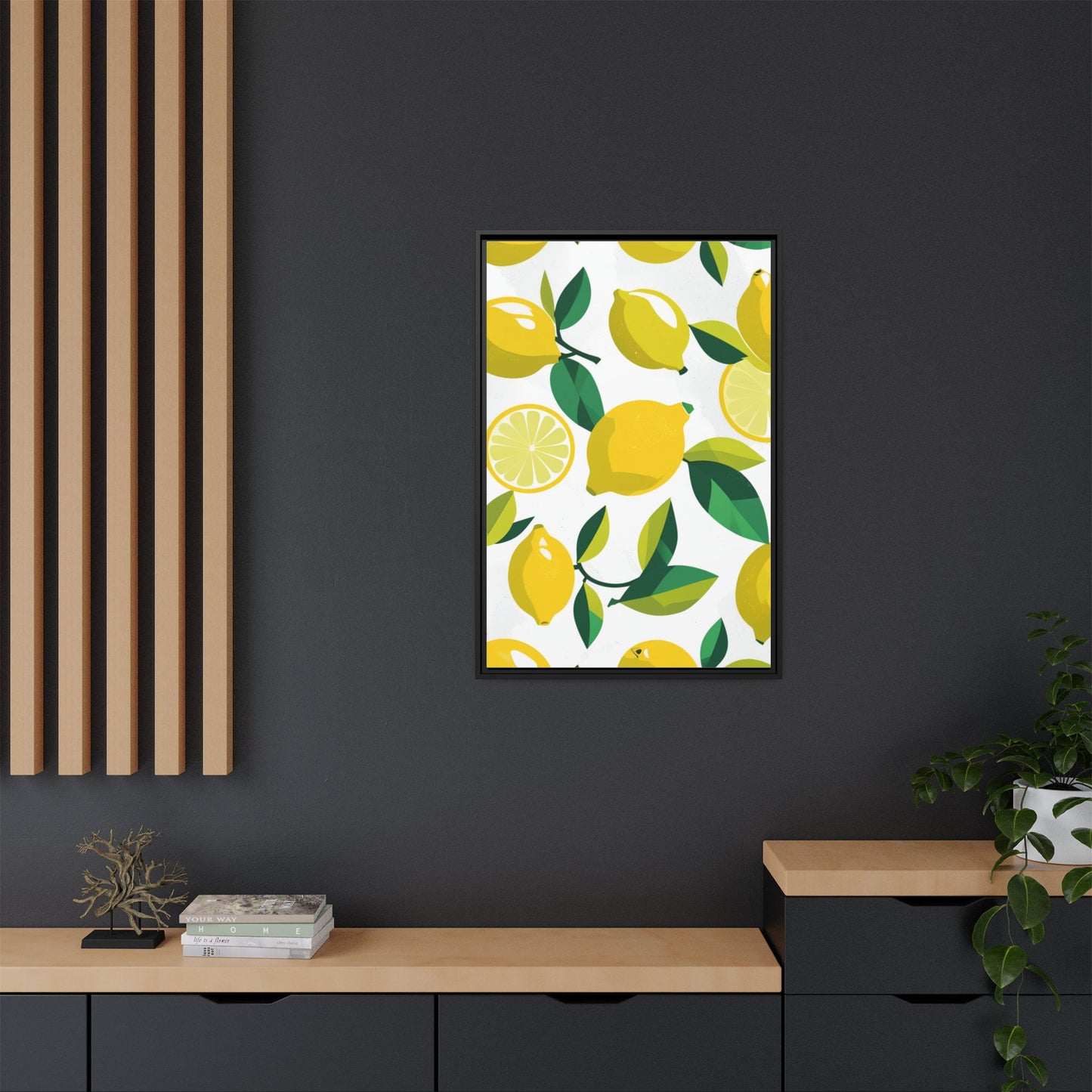 Matte Canvas, Framed (Multi-color)