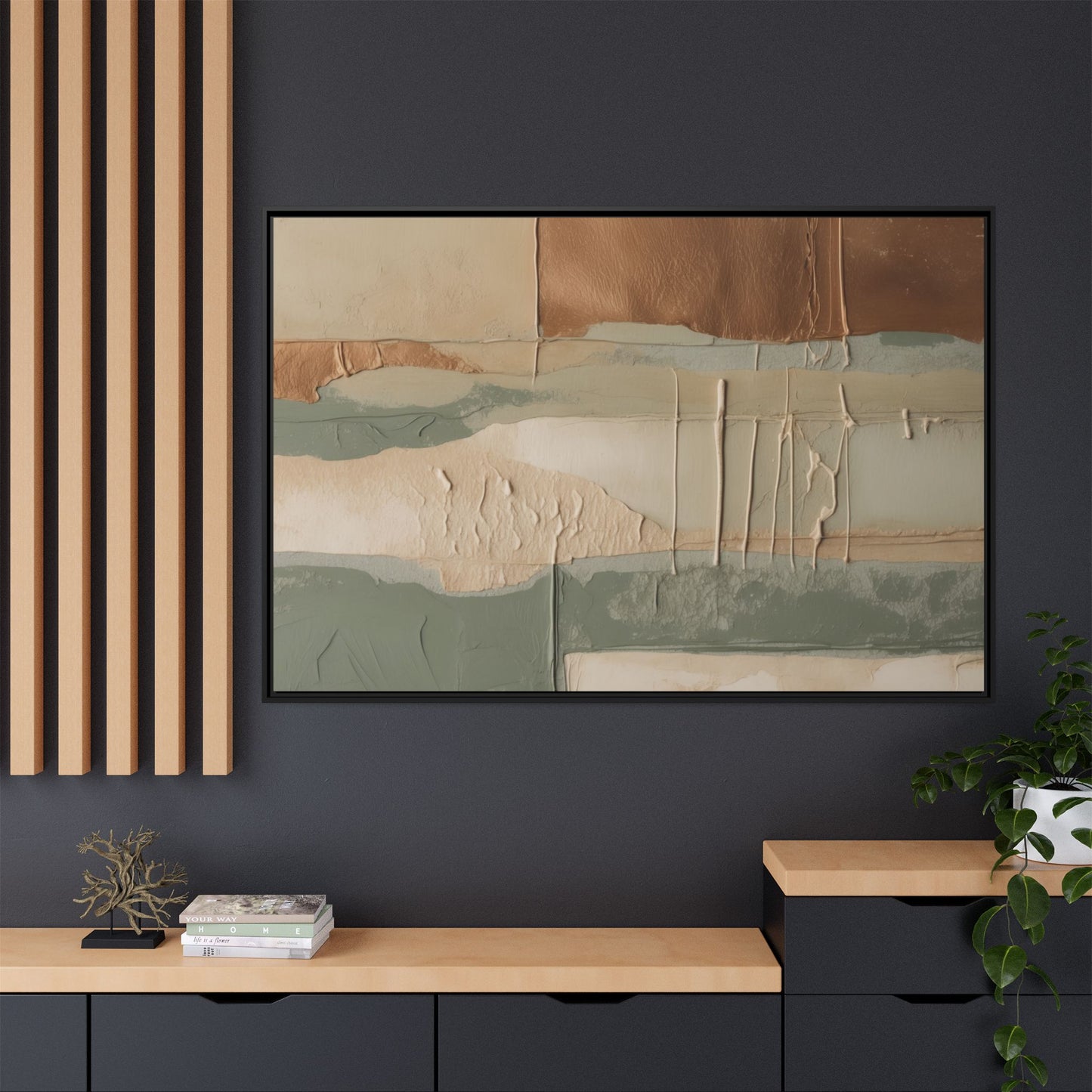 Matte Canvas, Framed (Multi-color)