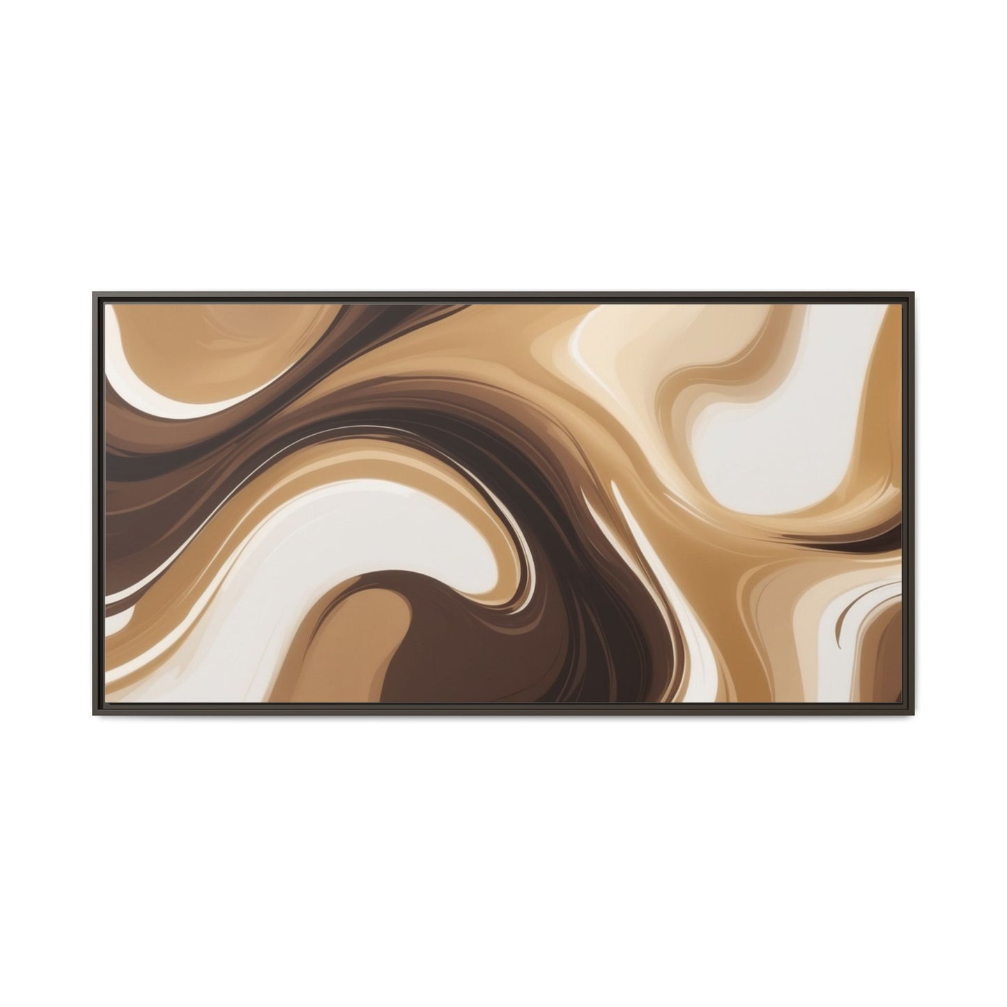 Abstract Wave Framed Canvas Art - Multi-Color Home Decor