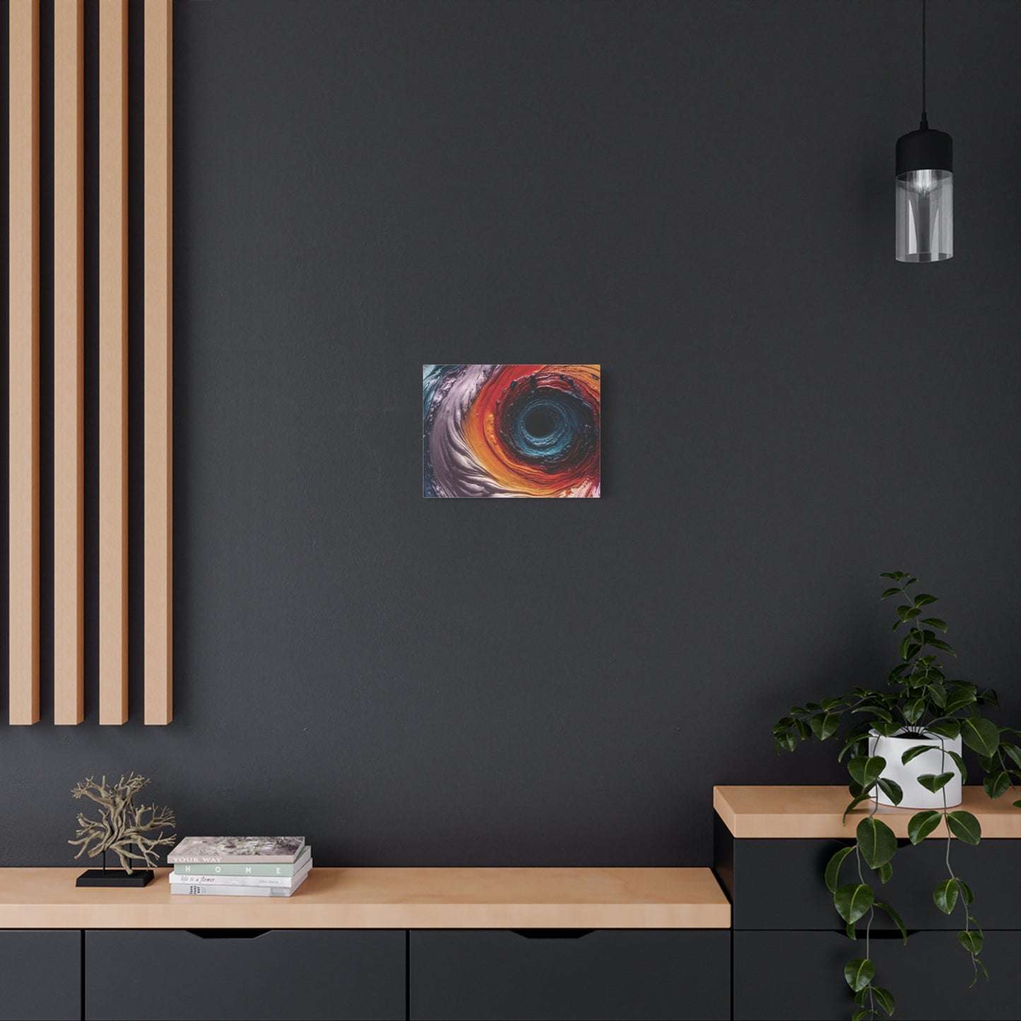 Vibrant Abstract Wall Art Canvas - Swirling Colors