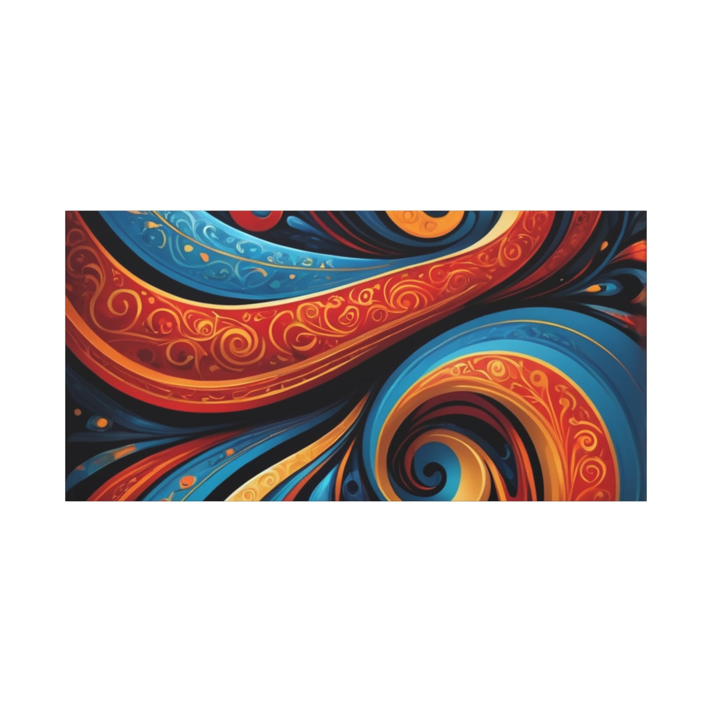 Vibrant Swirl Canvas Art - Colorful Abstract Wall Decor