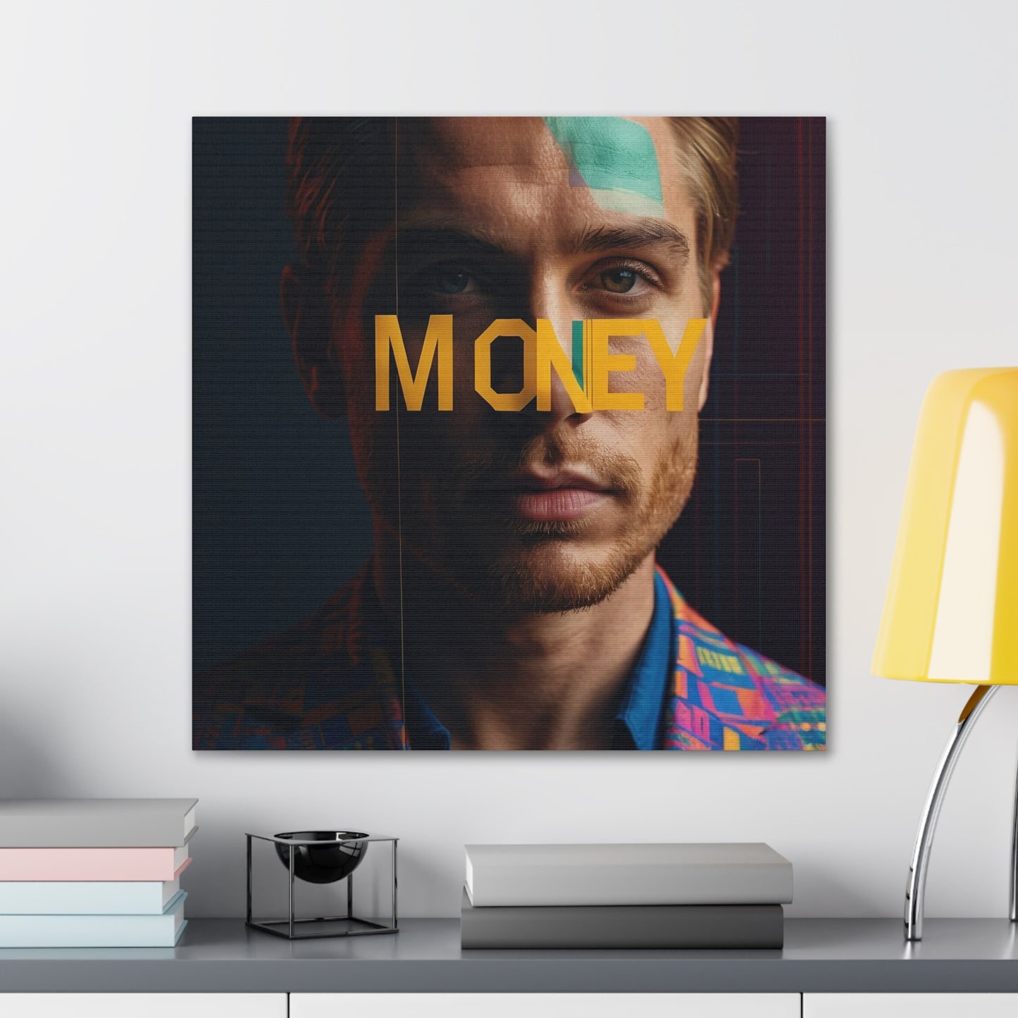 Inspirational Canvas Gallery Wrap - 'MONEY' Wall Art for Modern Spaces