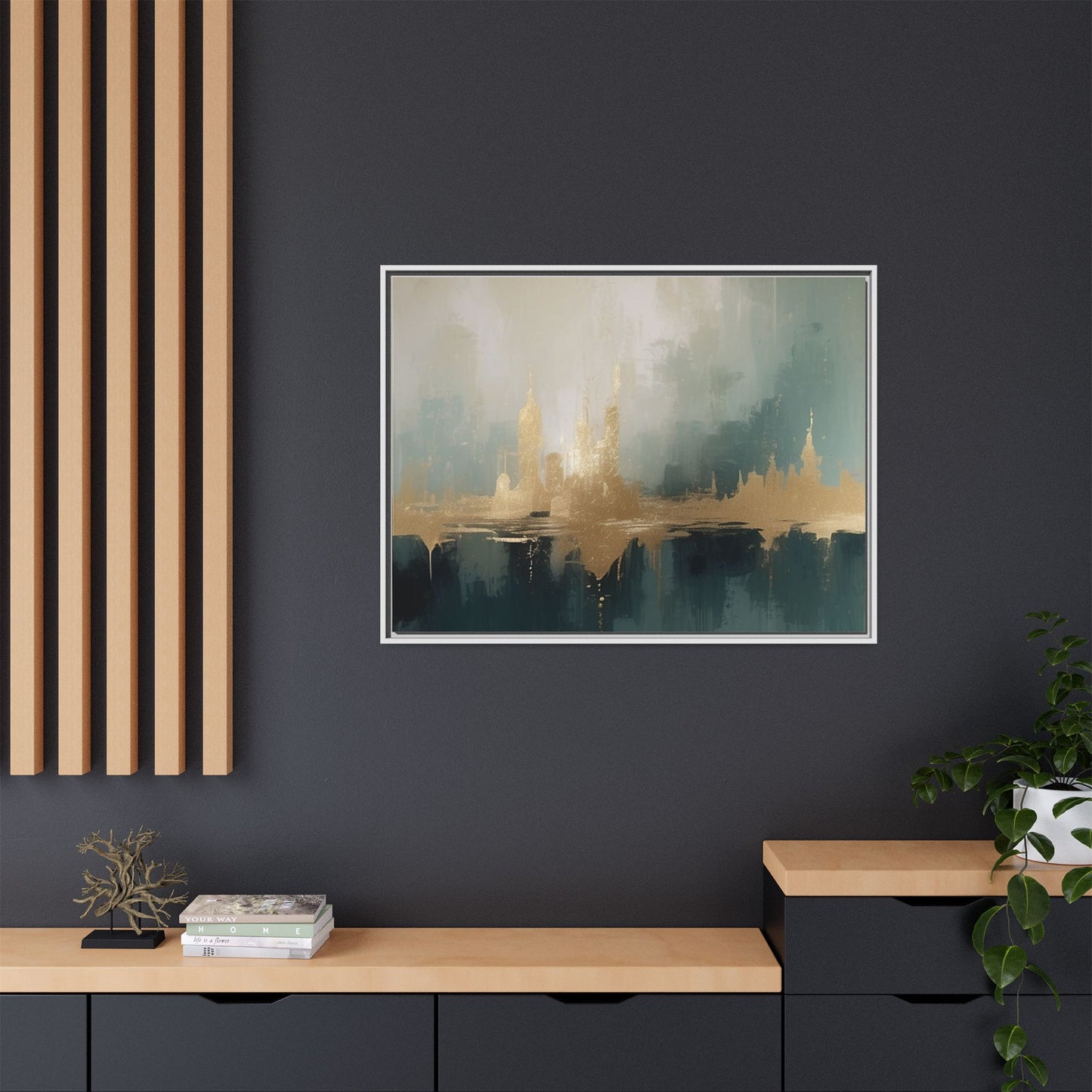 Matte Canvas, Framed (Multi-color)