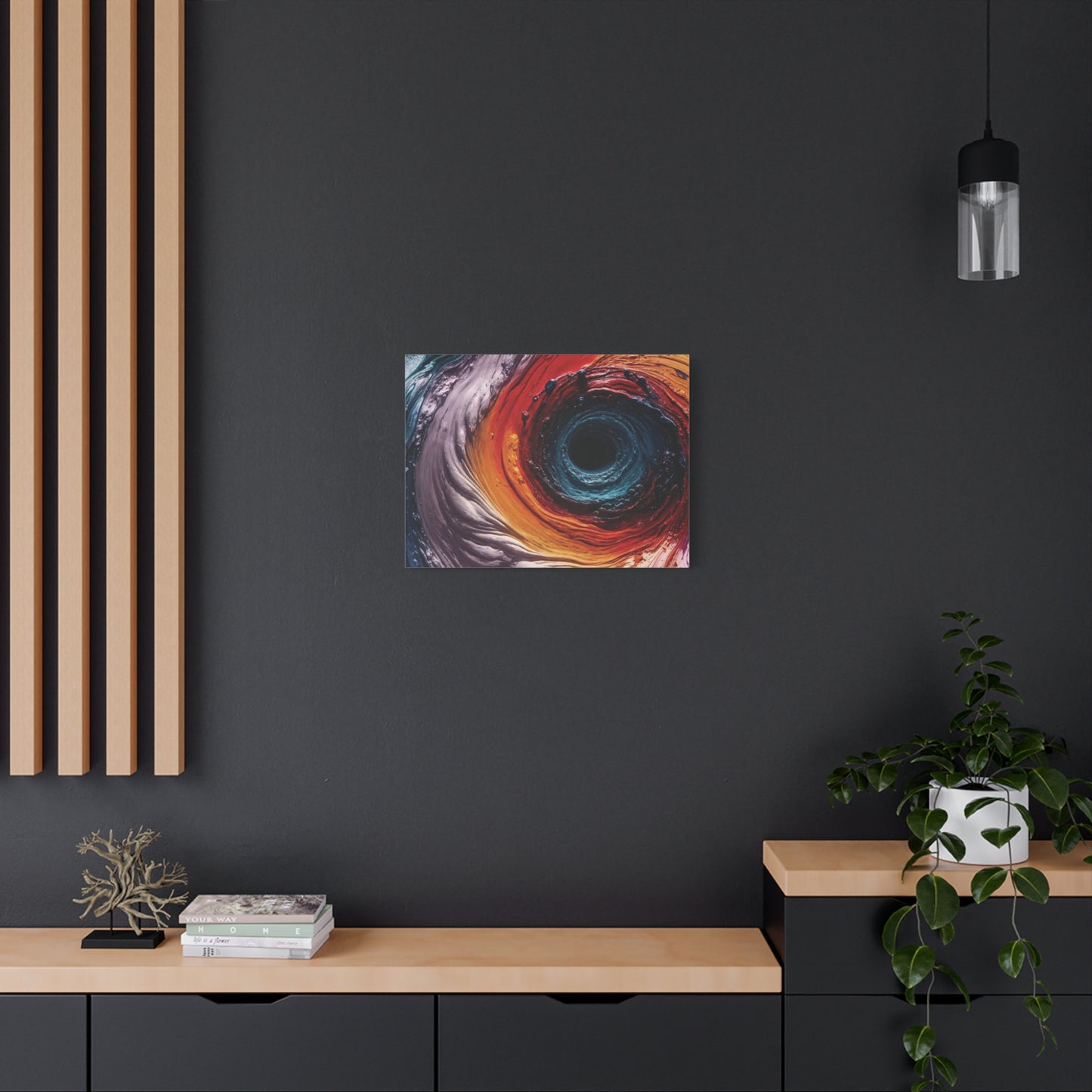 Vibrant Abstract Wall Art Canvas - Swirling Colors