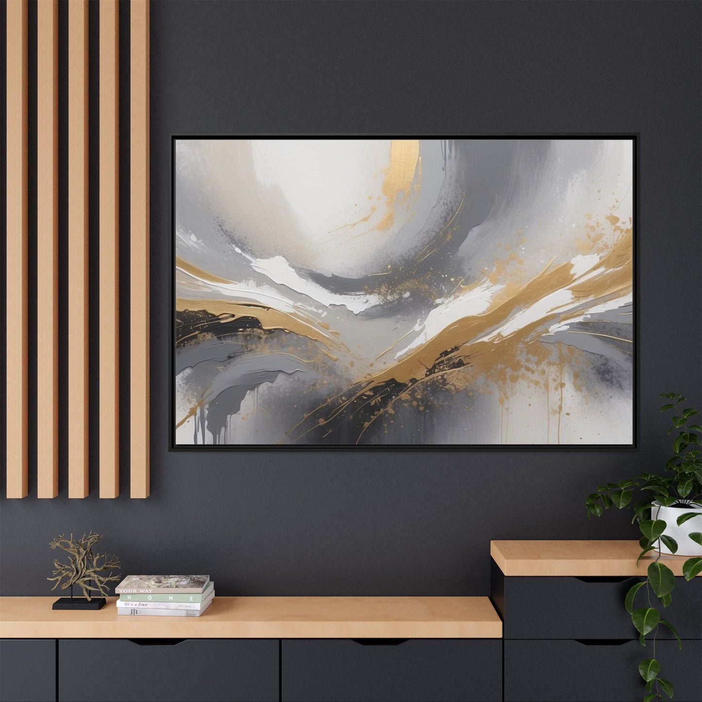 Matte Canvas, Framed (Multi-color)
