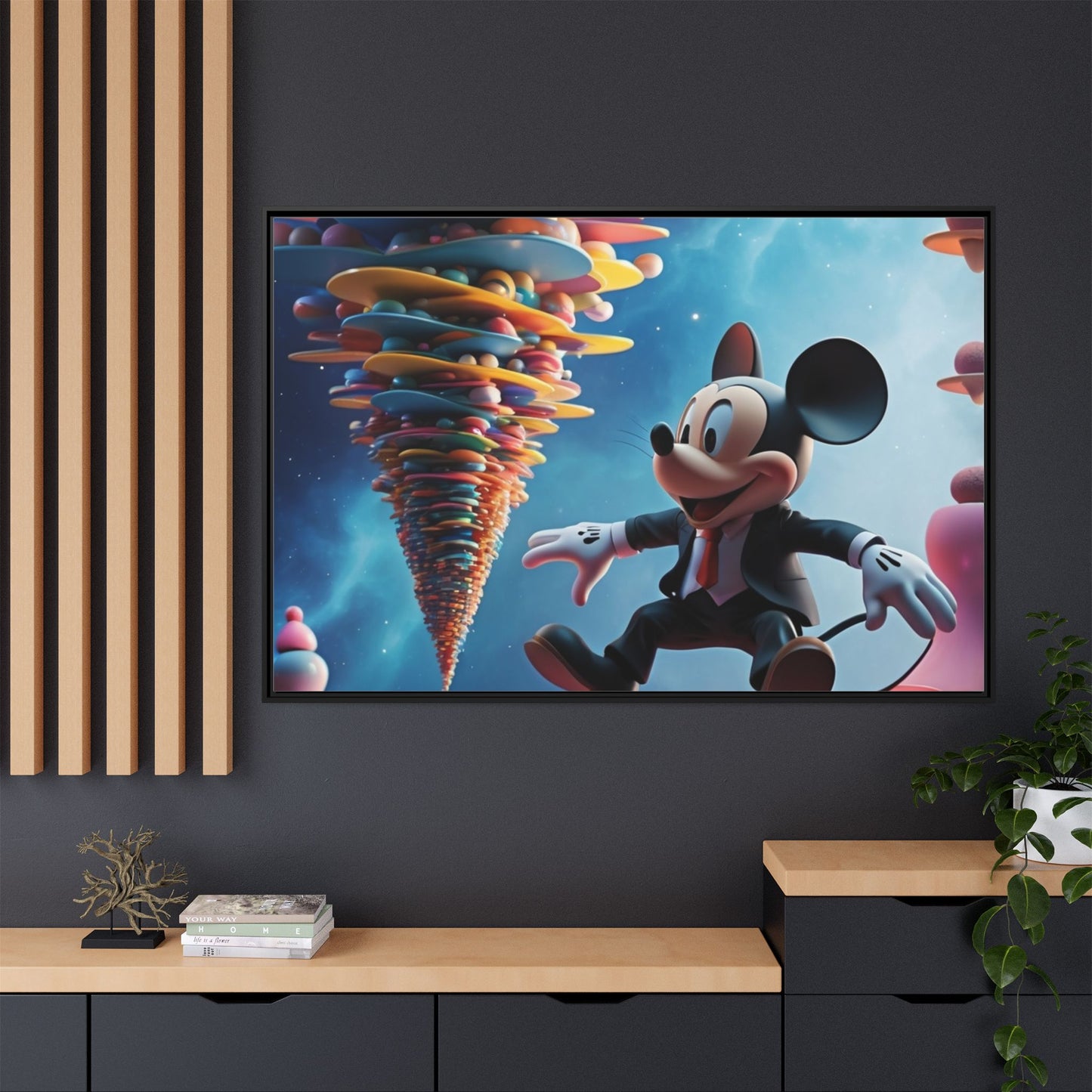 Matte Canvas, Framed (Multi-color)