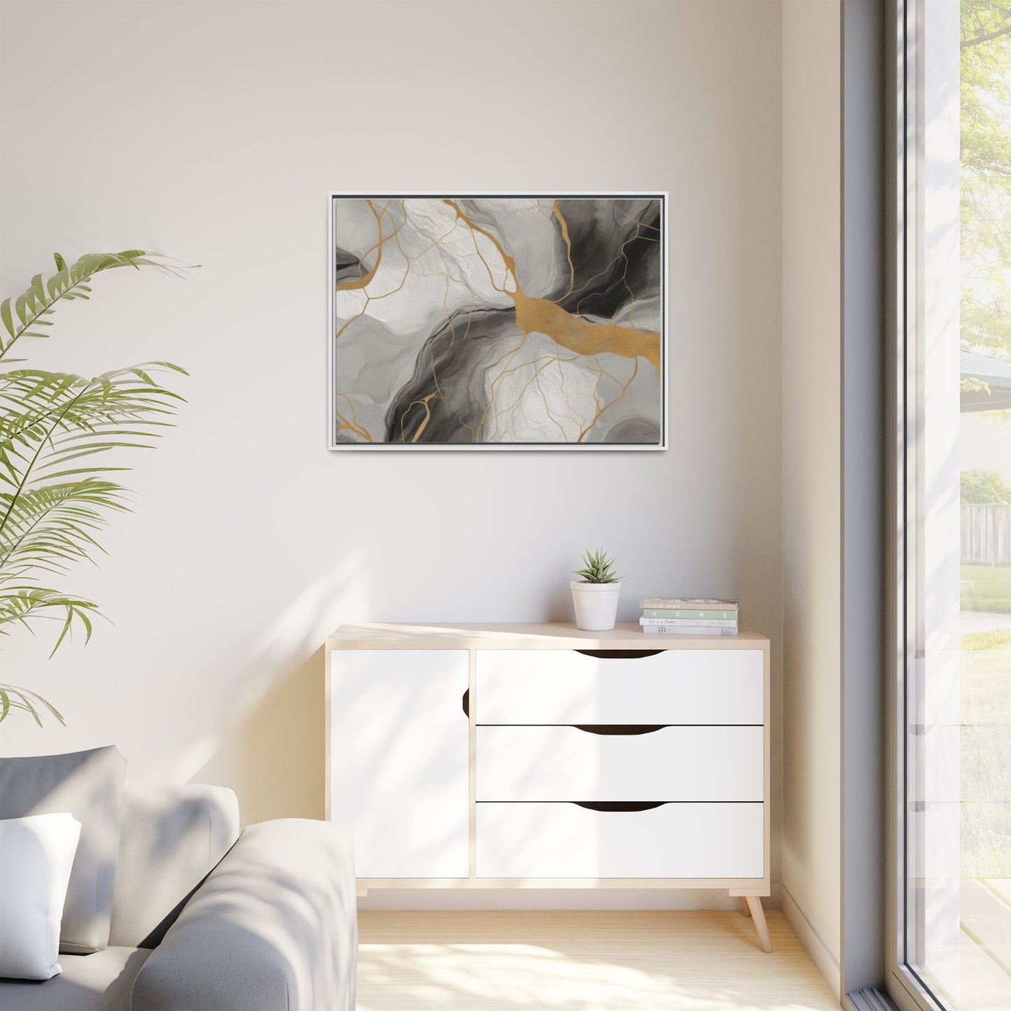 Matte Canvas, Framed (Multi-color)